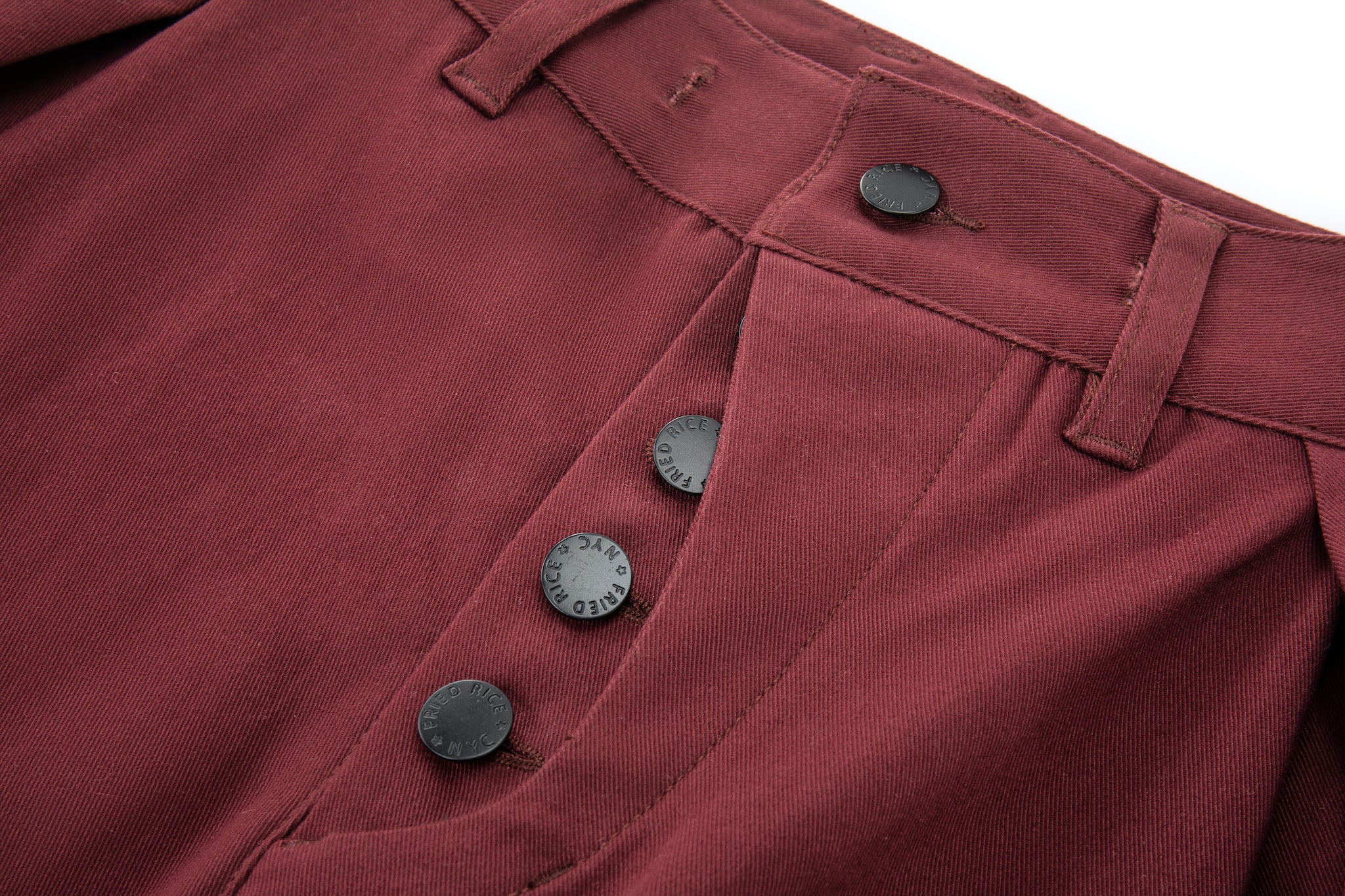 Sashiko Wide Leg - Oxblood - Image 10