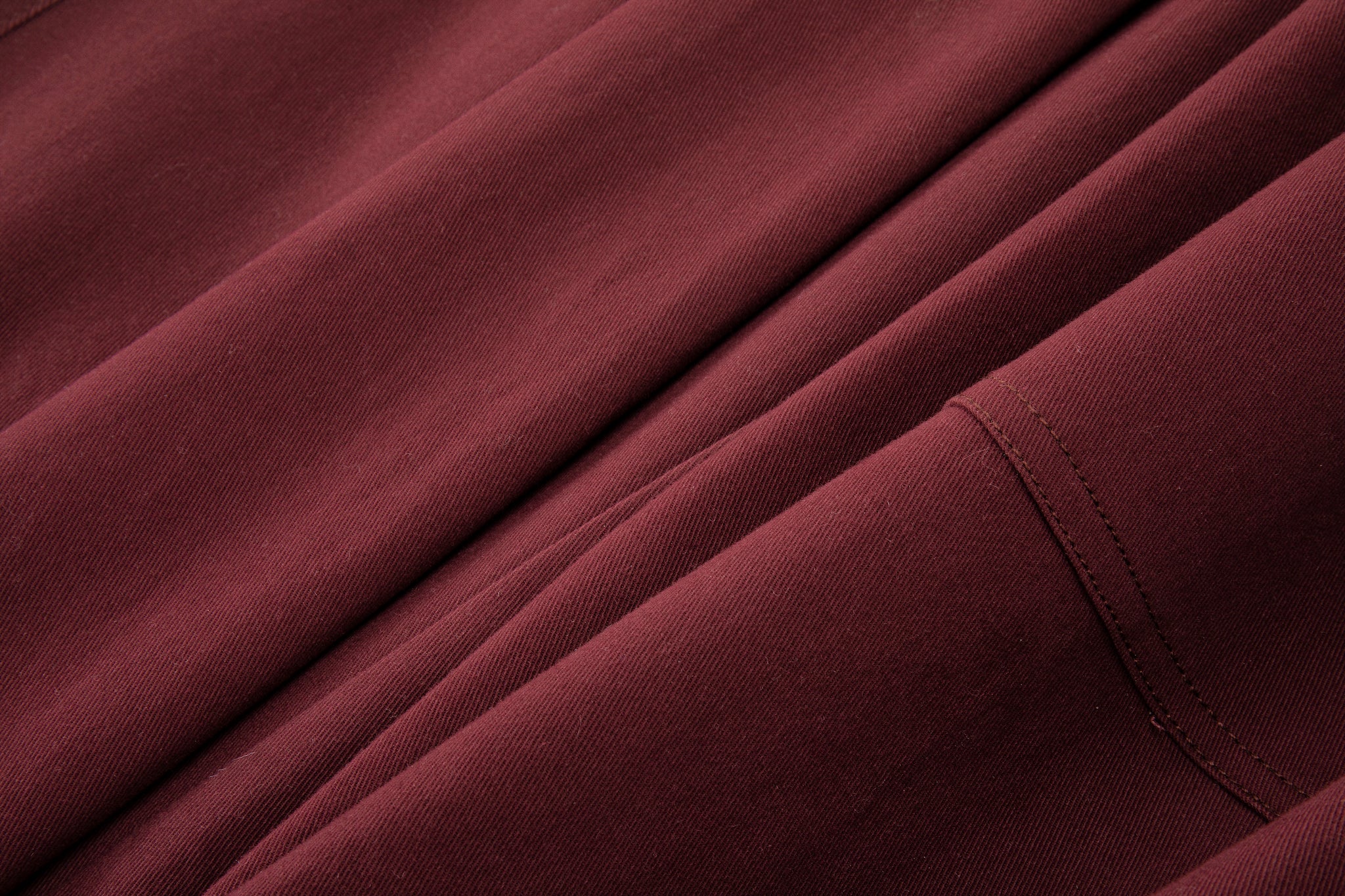 Sashiko Wide Leg - Oxblood - Image 8