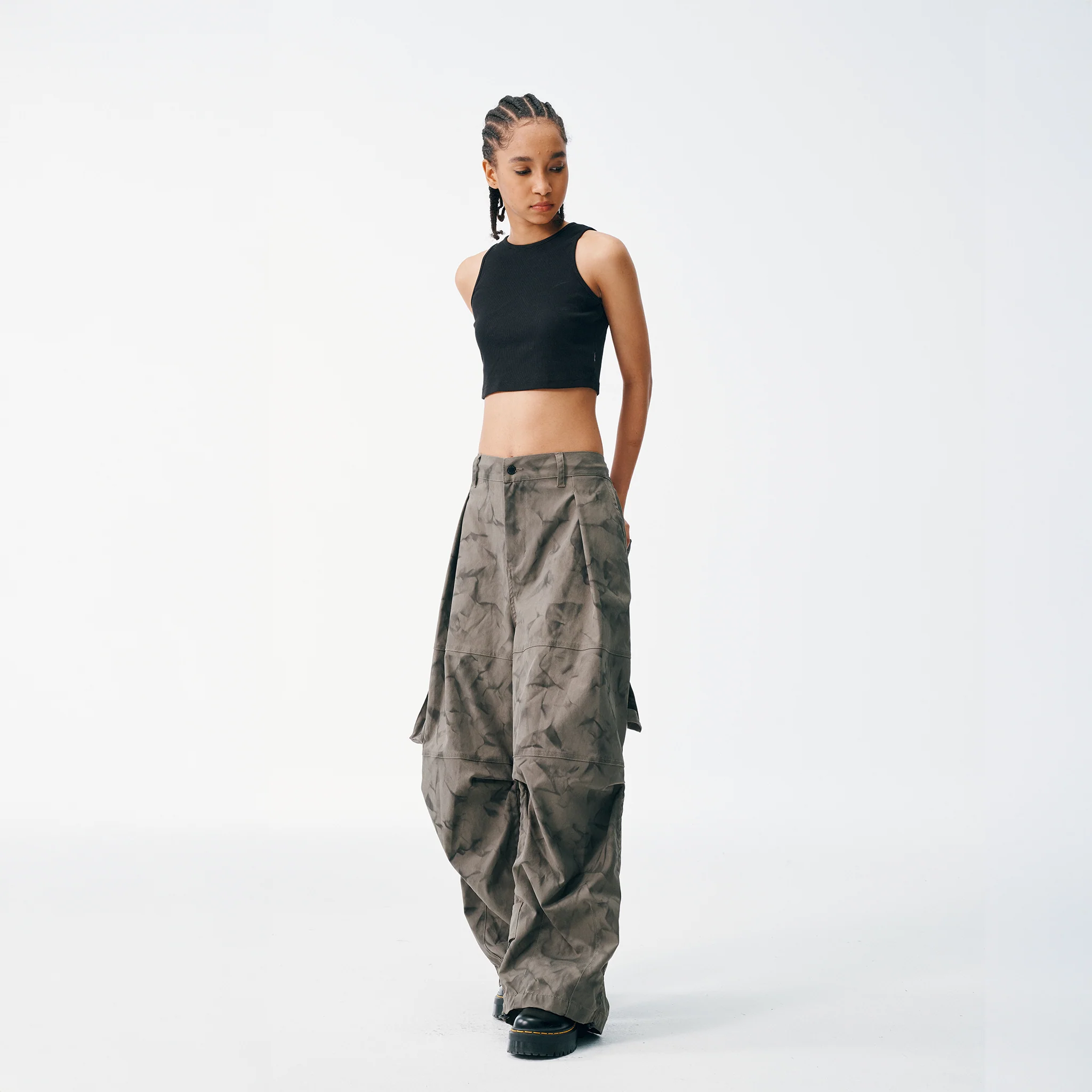 Brush Camo Cargos - Deep Olive - Image 4
