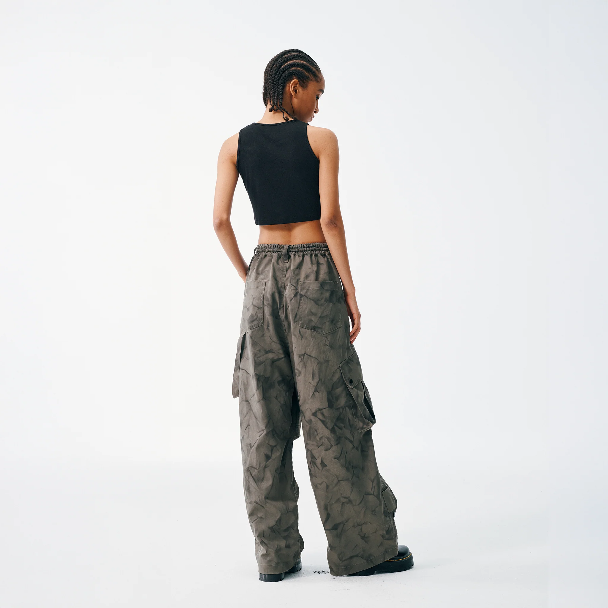 Brush Camo Cargos - Deep Olive - Image 6