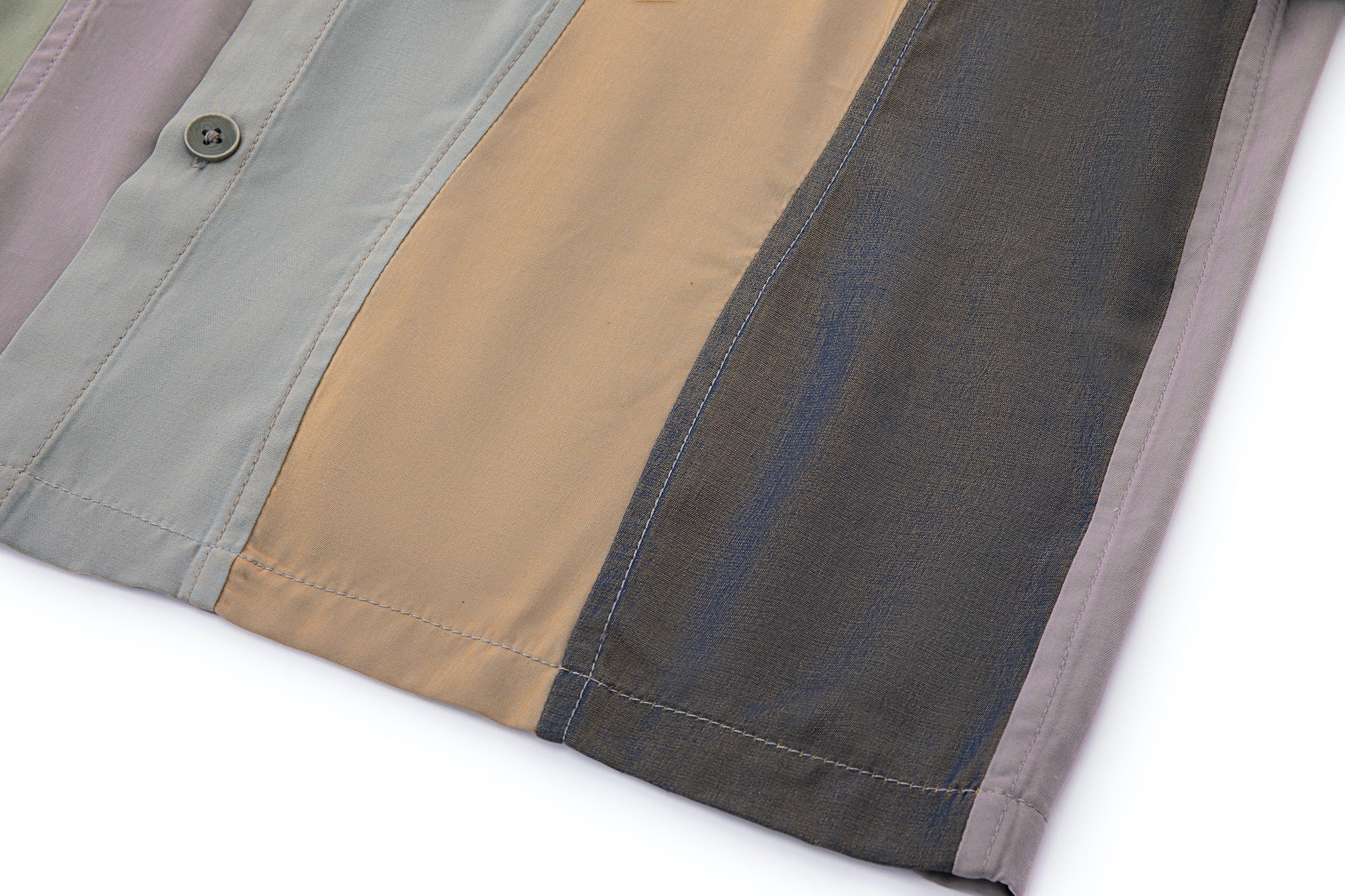 Camp Shirt – Earthtone Waves, Panel Mix - Image 14