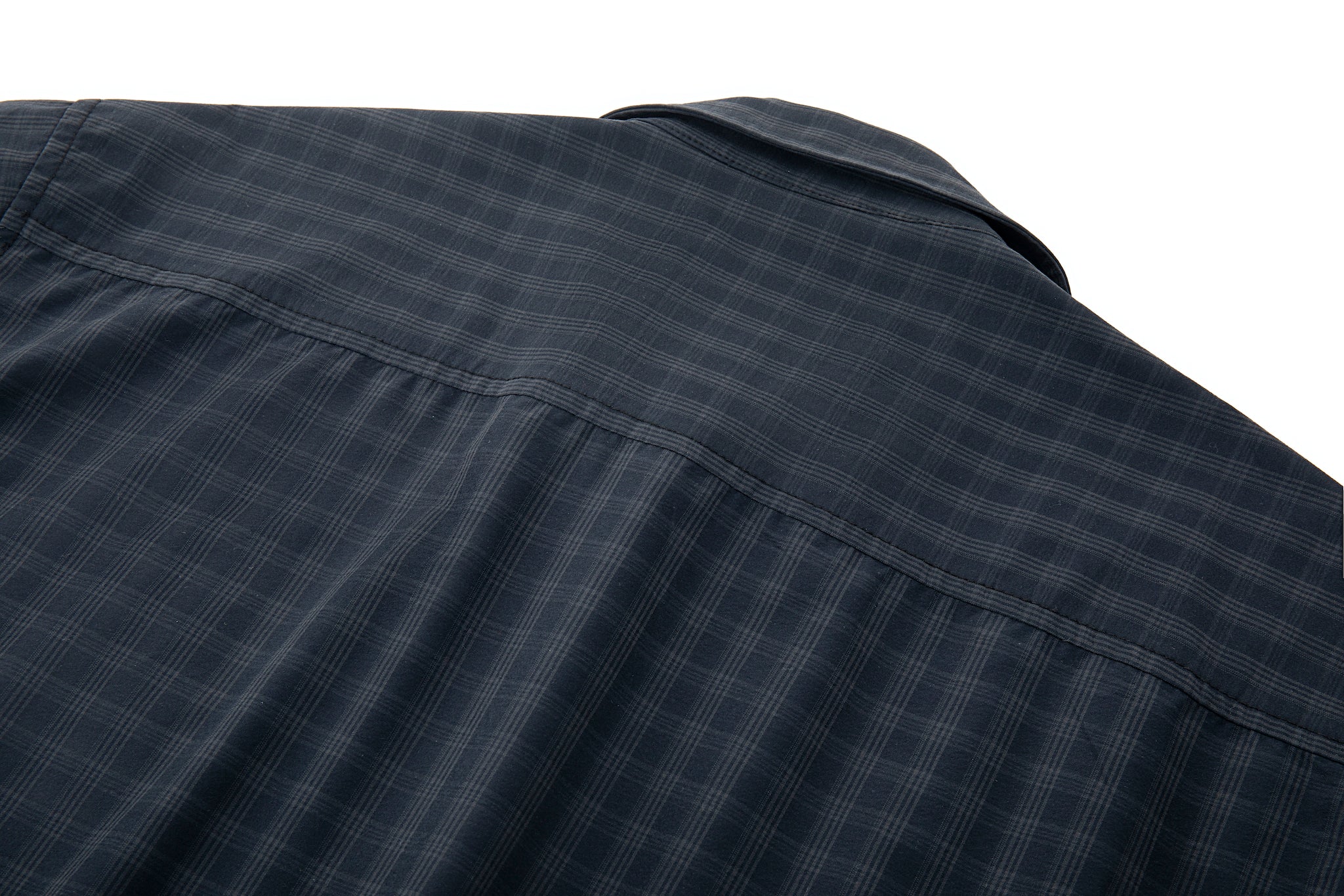 Grid Check Convertible Sleeve Shirt – Dark Plaid, Relaxed Fit - Image 16