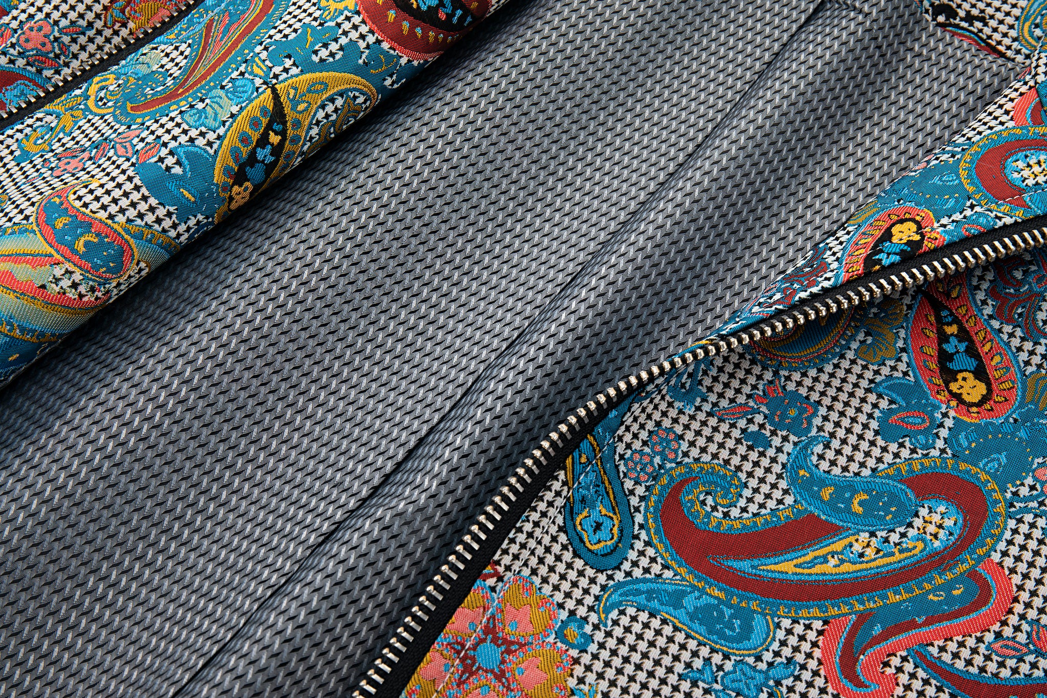 Multicolor Paisley Moto Jacket - Image 10