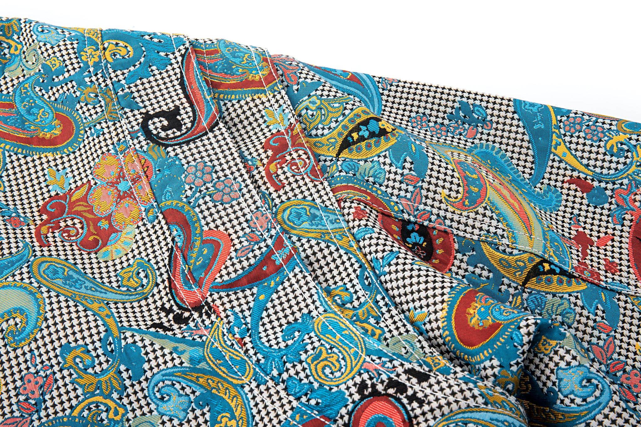 Multicolor Paisley Moto Jacket - Image 12