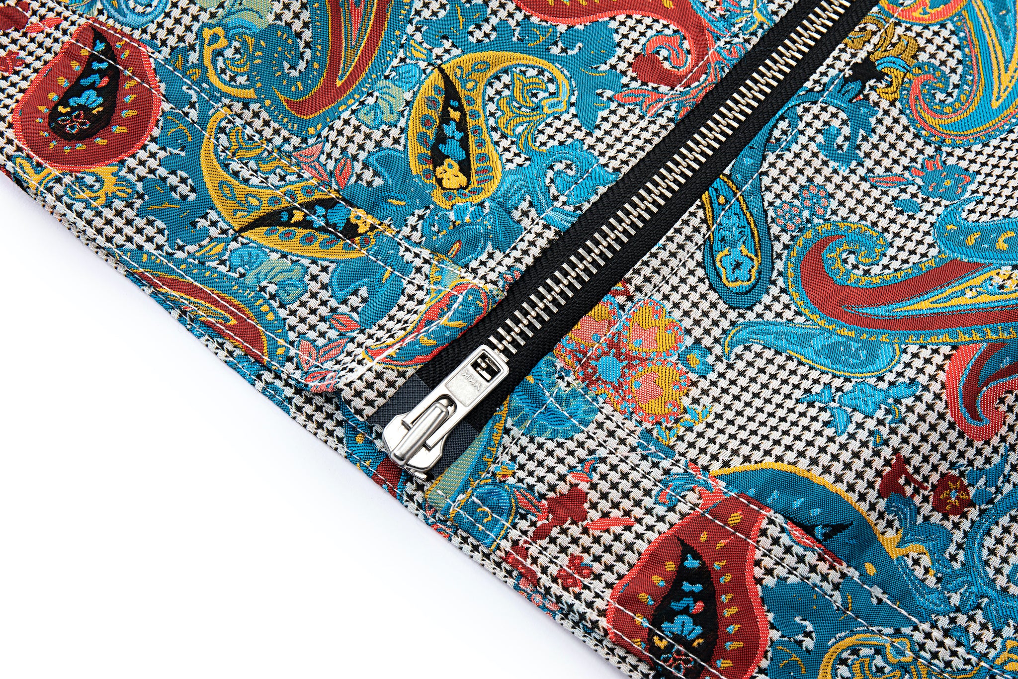 Multicolor Paisley Moto Jacket - Image 13