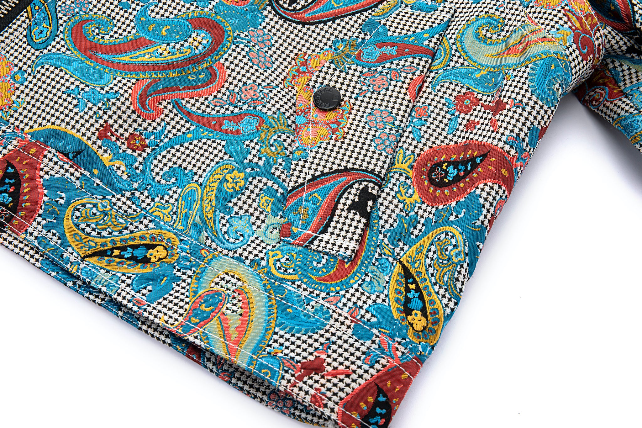 Multicolor Paisley Moto Jacket - Image 15