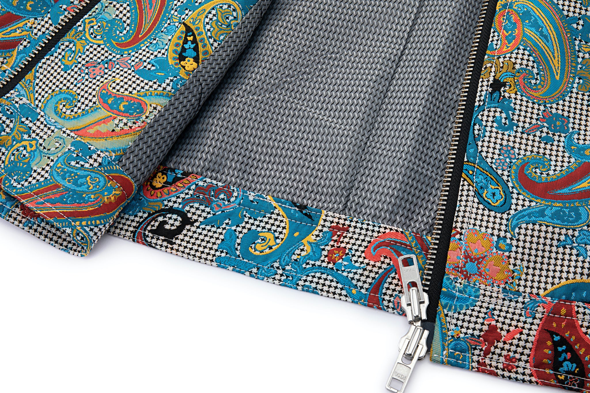 Multicolor Paisley Moto Jacket - Image 16