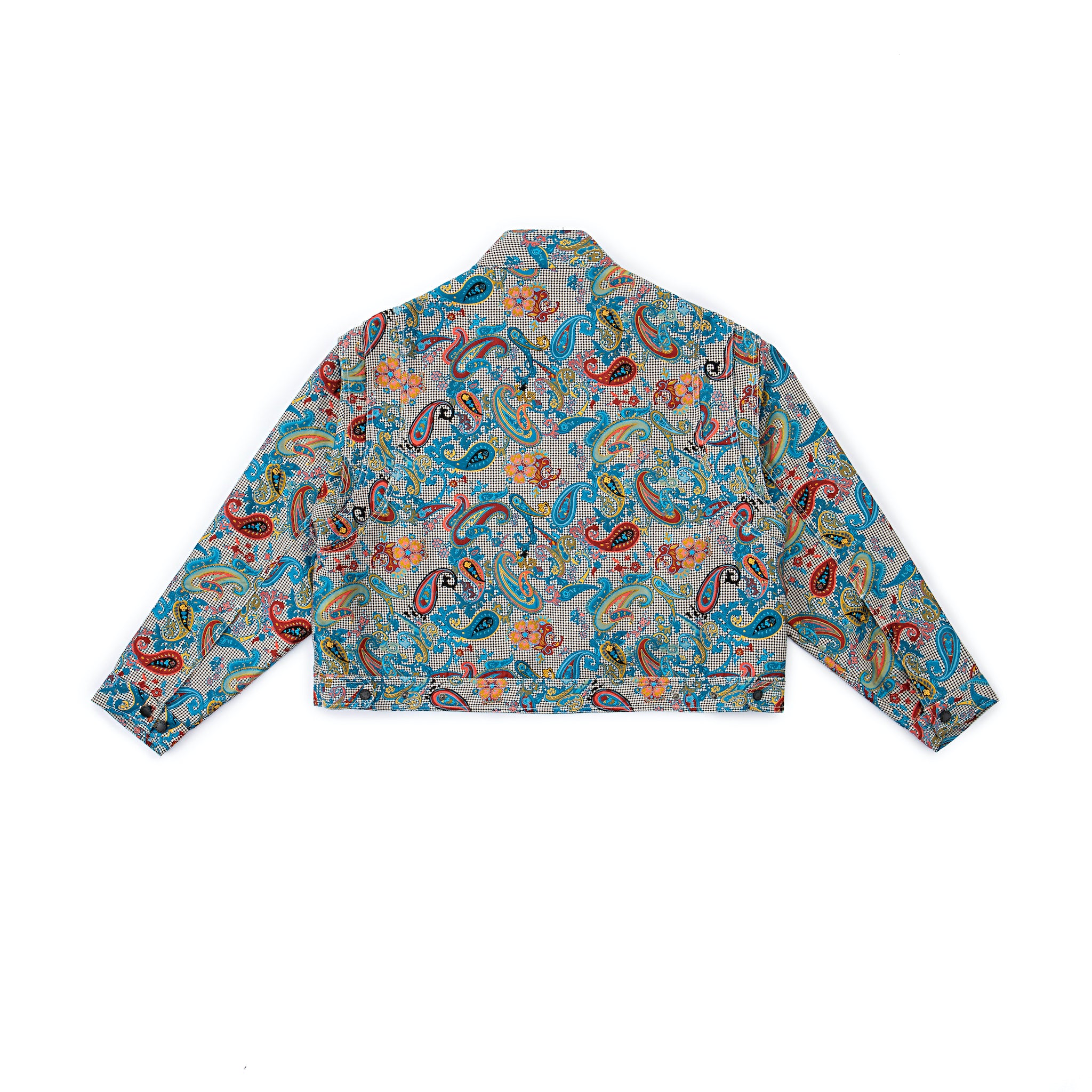 Multicolor Paisley Moto Jacket - Image 3