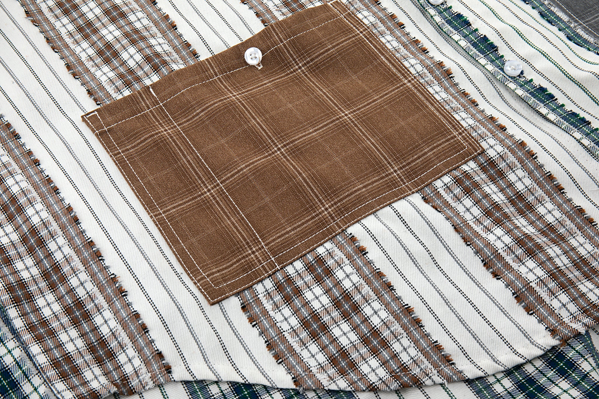 Oversized Patchwork Summer Shirt - Image 7