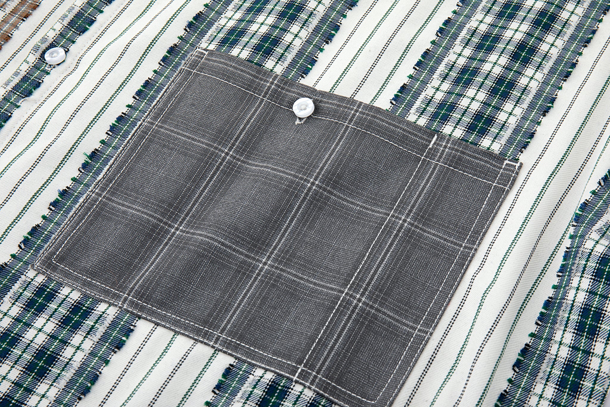 Oversized Patchwork Summer Shirt - Image 9