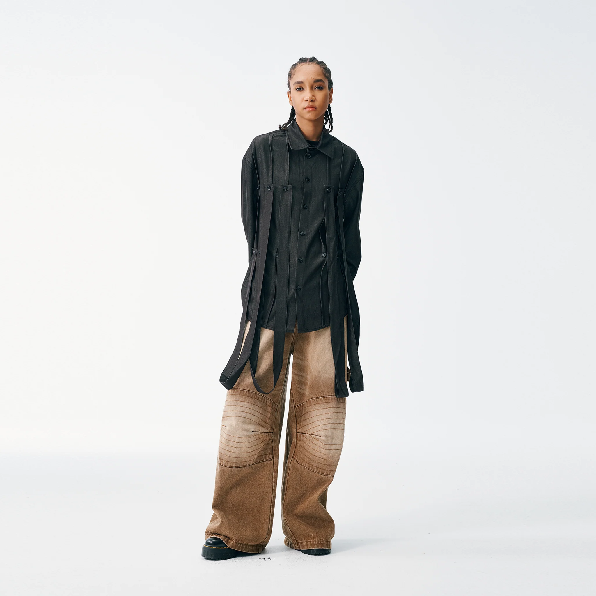 Styleable Strap Long Sleeve Button Up - Image 7