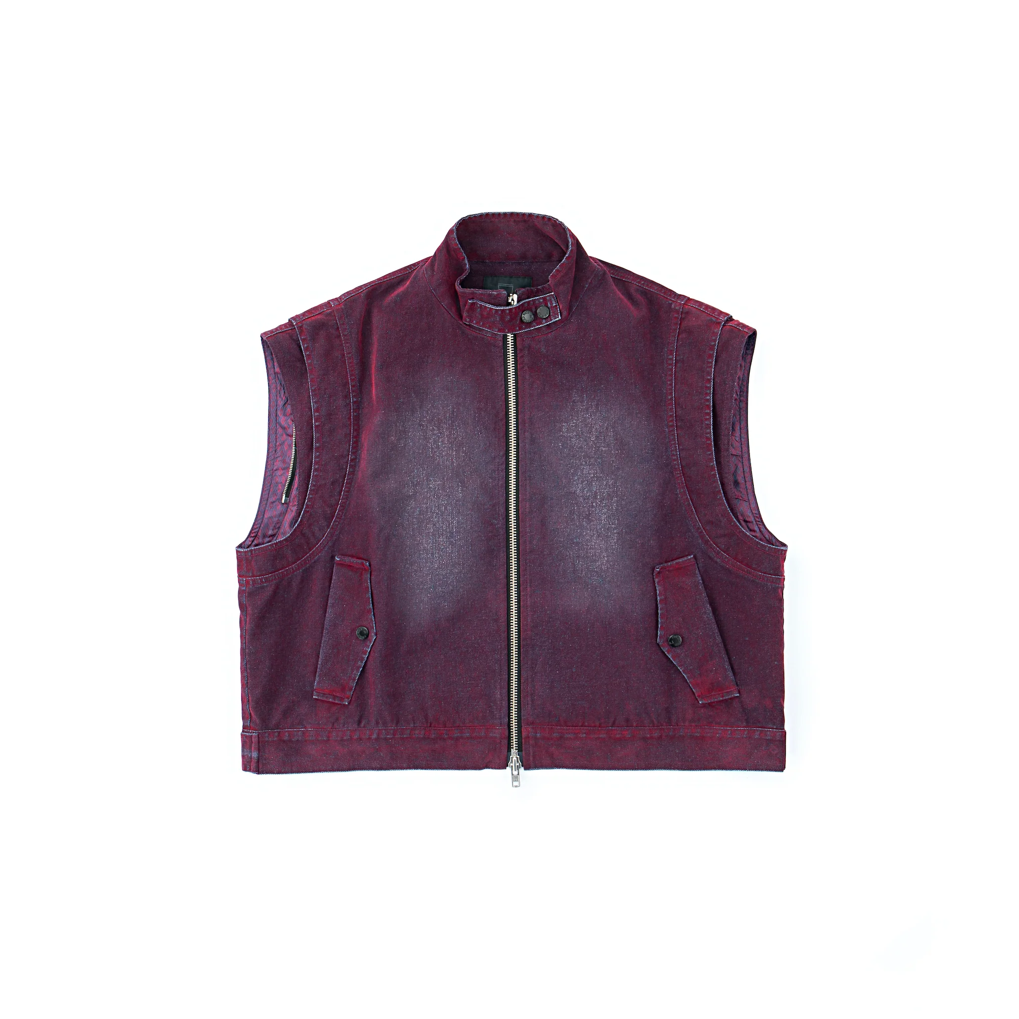 Oil Slick Iridescent Convertible Moto Jacket - Image 2