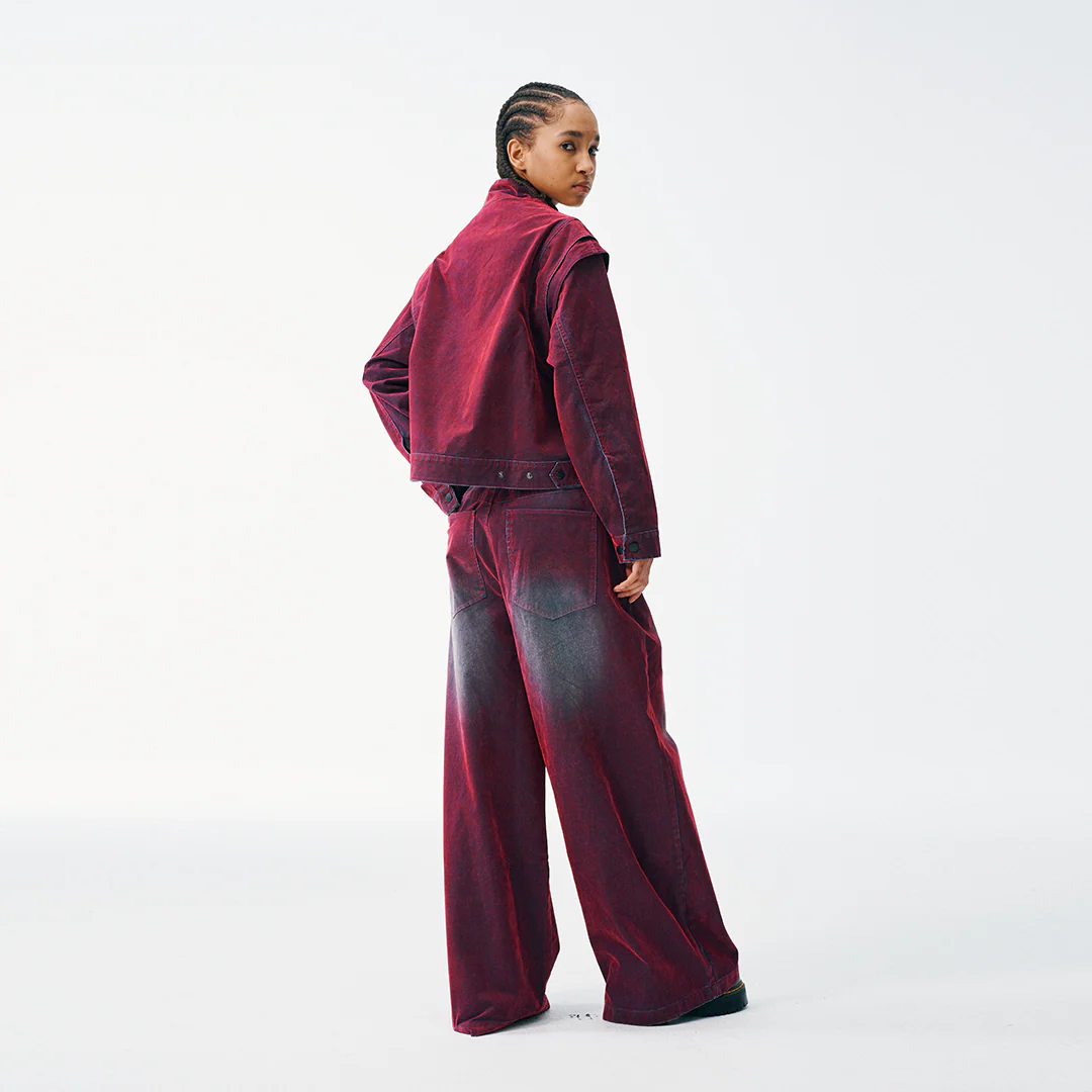 Oil Slick Iridescent Convertible Moto Jacket - Image 6