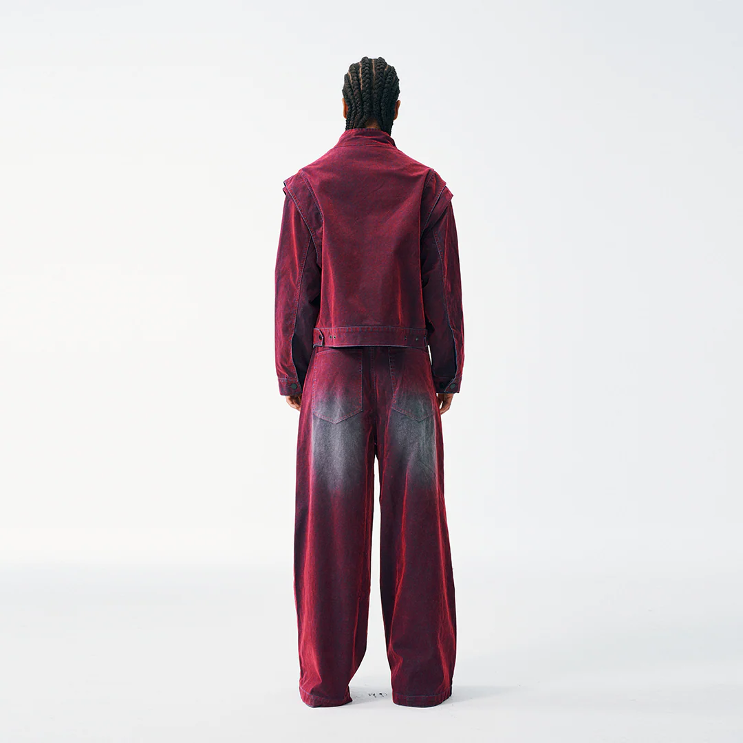 Oil Slick Iridescent Convertible Moto Jacket - Image 8