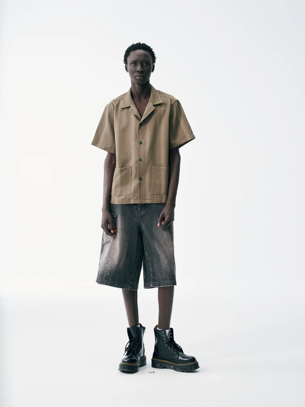 Olive Bowler Shirt - Image 3