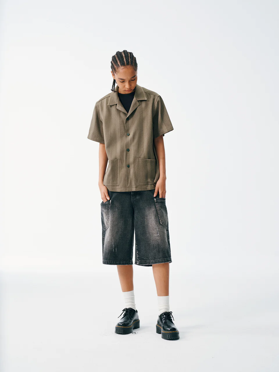 Olive Bowler Shirt - Image 4