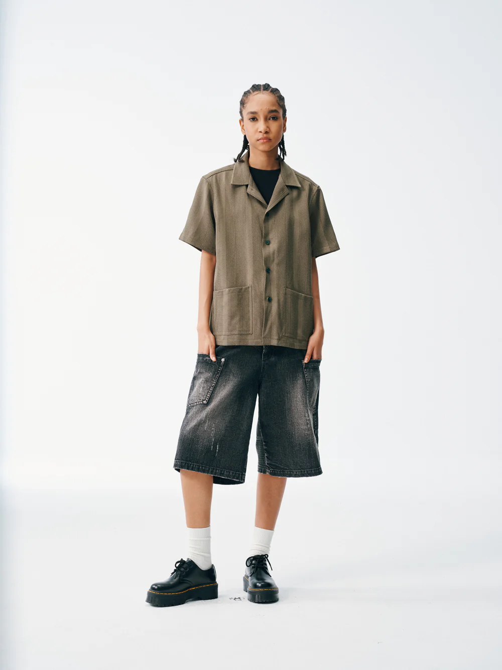 Olive Bowler Shirt - Image 6