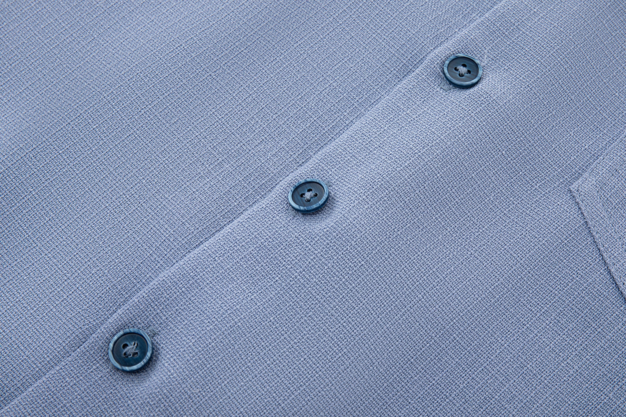 Slate Blue Short Sleeve Shirt – Textured, Relaxed Fit - Image 12