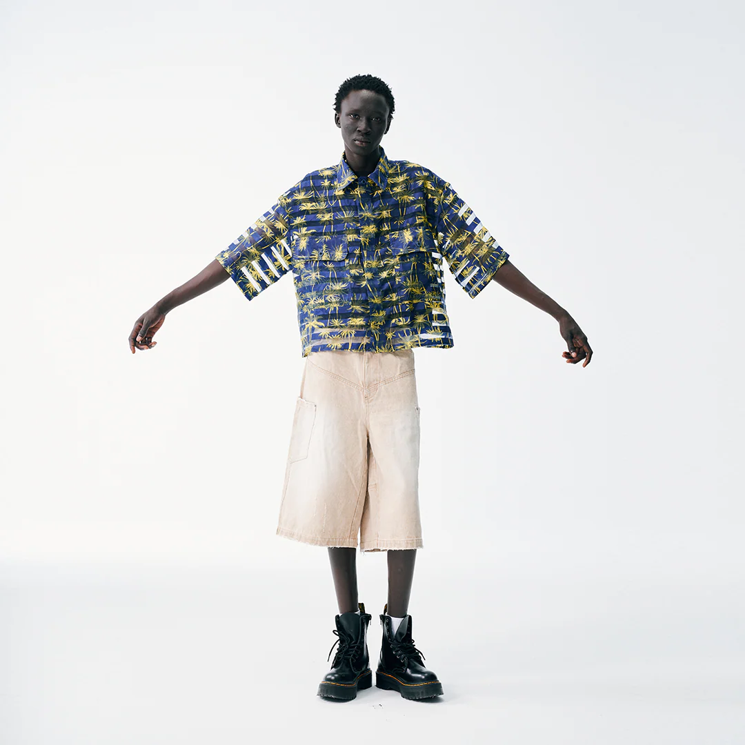 Tropicana Sheer Cropped Button Up - Image 5