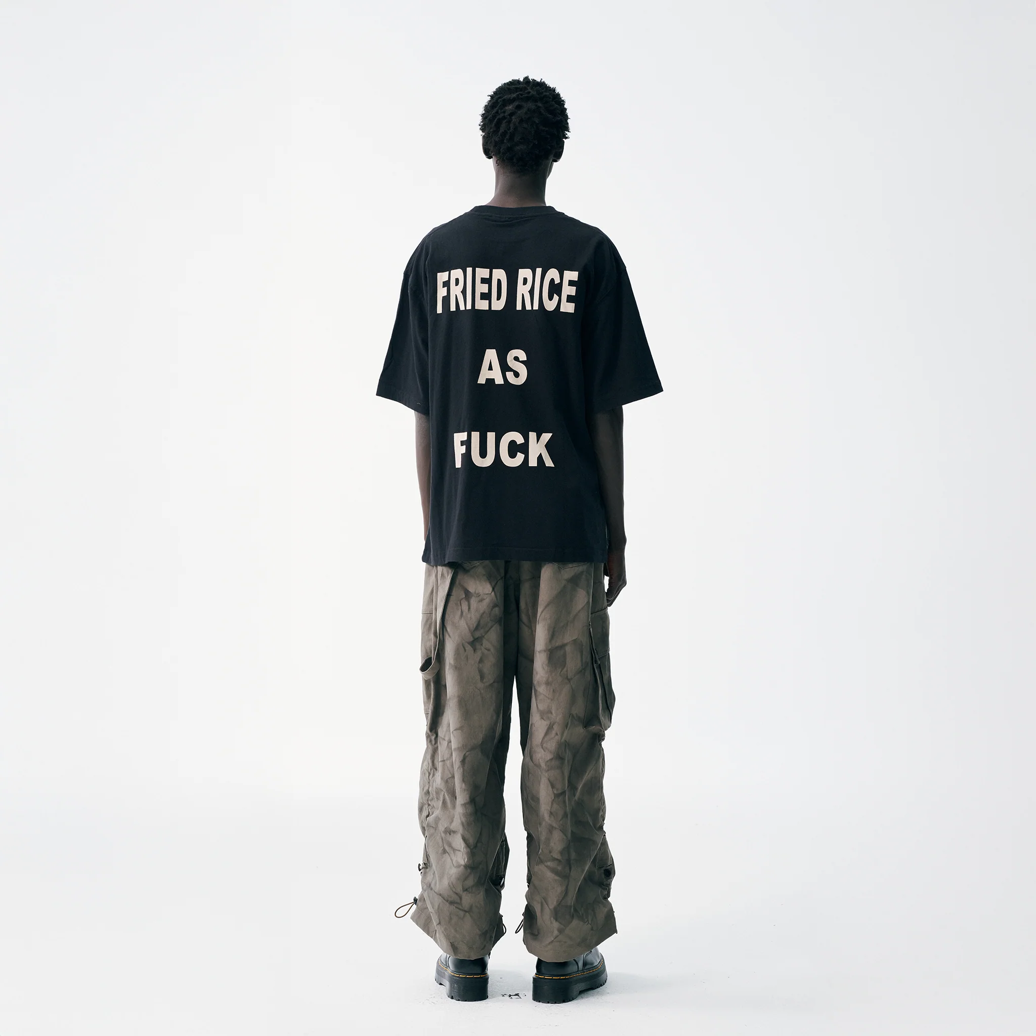 FRIED RICE AS FUCK Tee - Black - Image 7