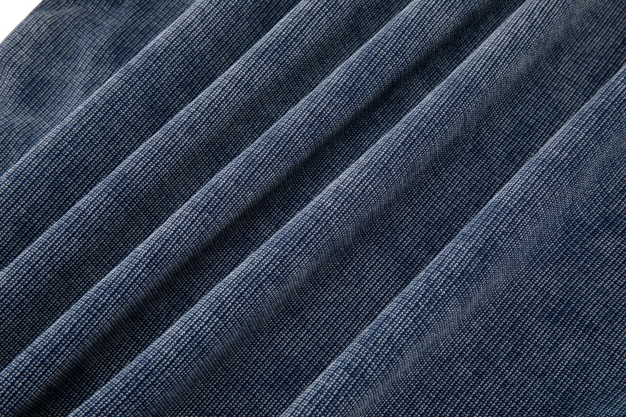 Embroidered Waffle Tee - Indigo - Image 11