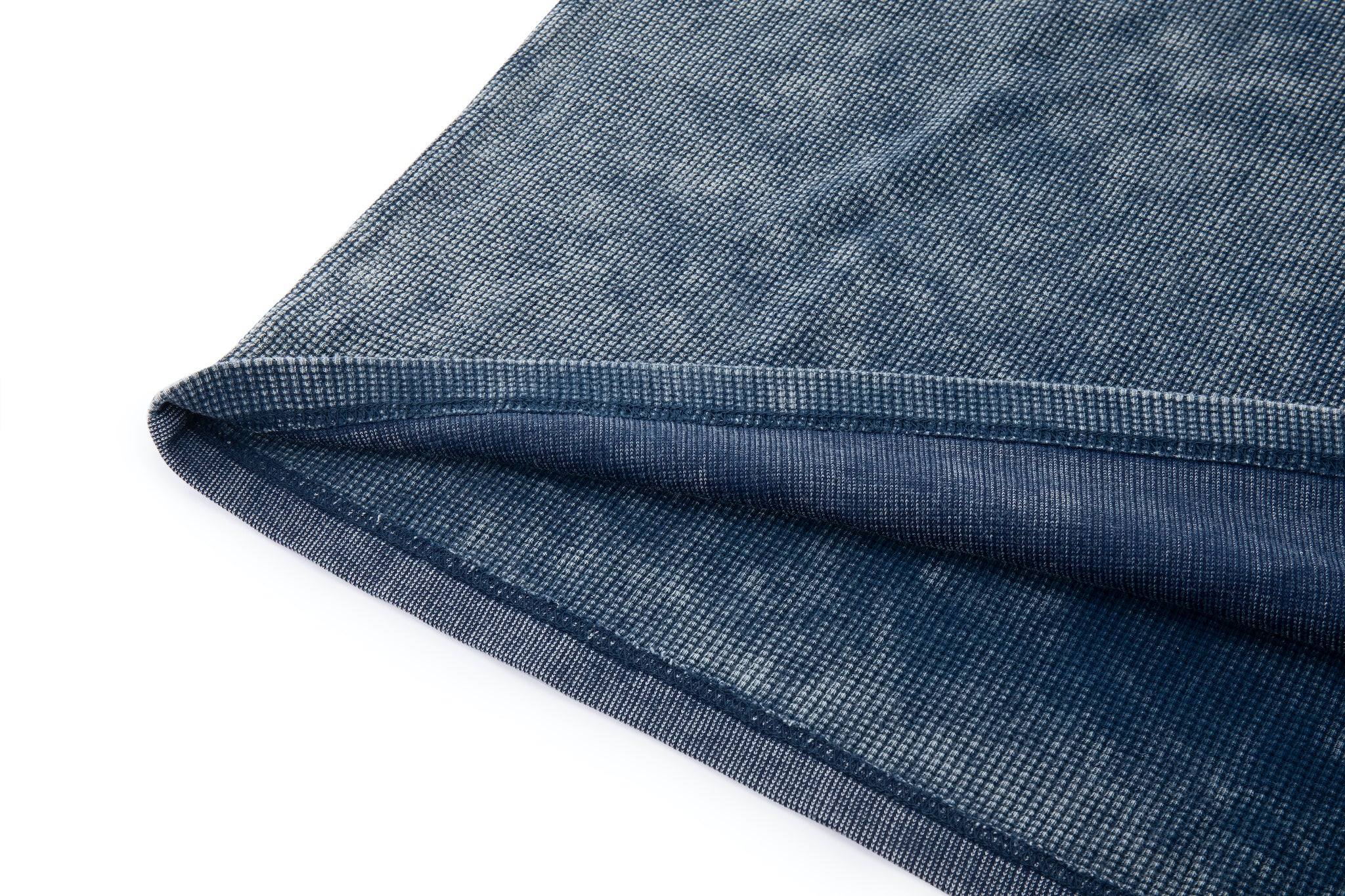 Embroidered Waffle Tee - Indigo - Image 13