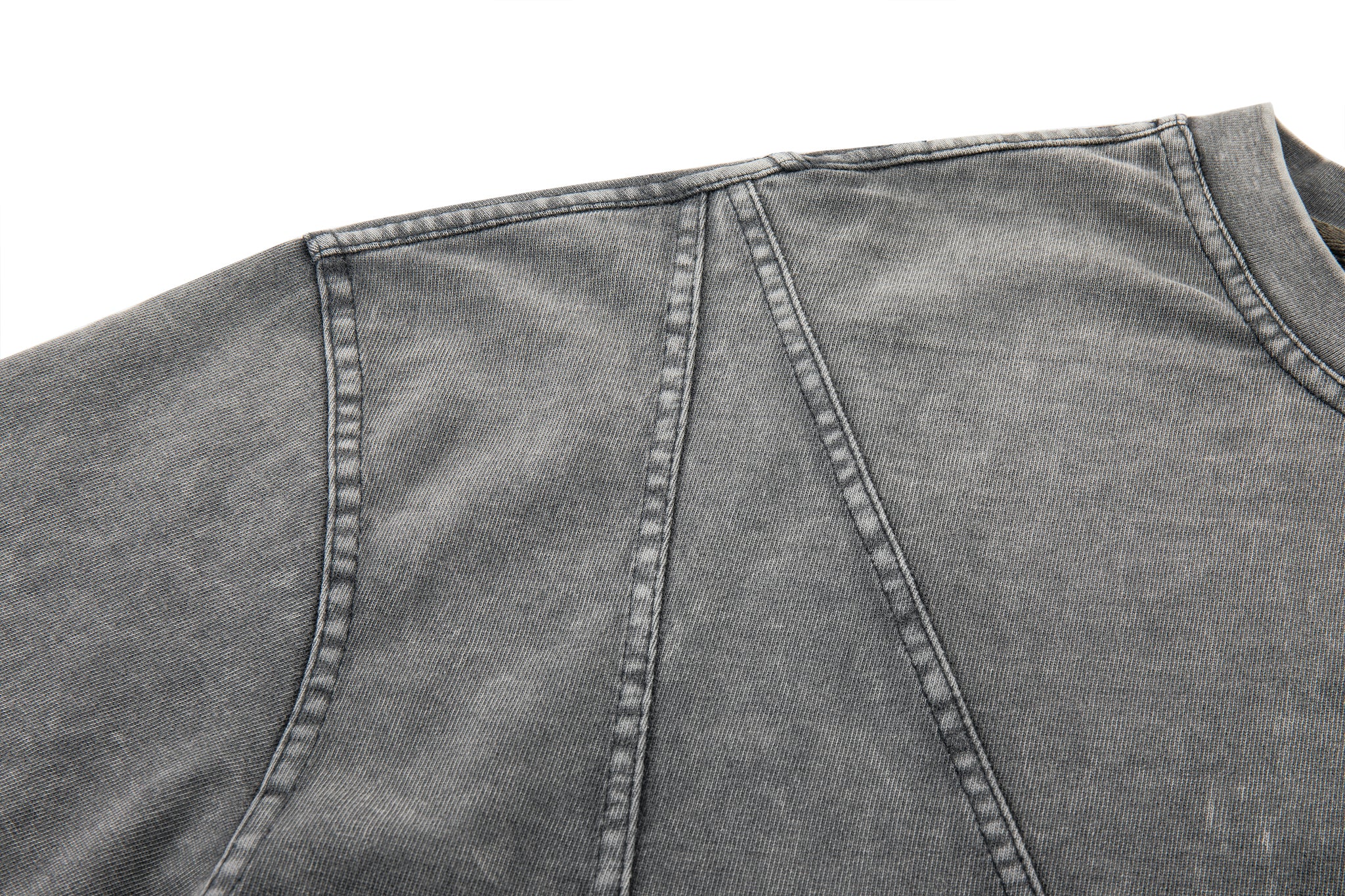 Asymmetrical Slice Tee - Graphite - Image 11