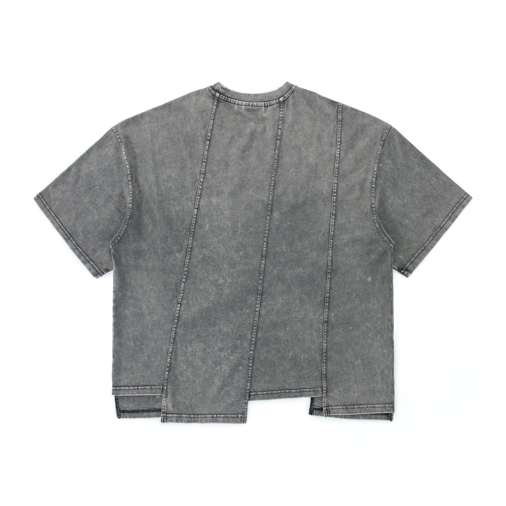 Asymmetrical Slice Tee - Graphite - Image 5