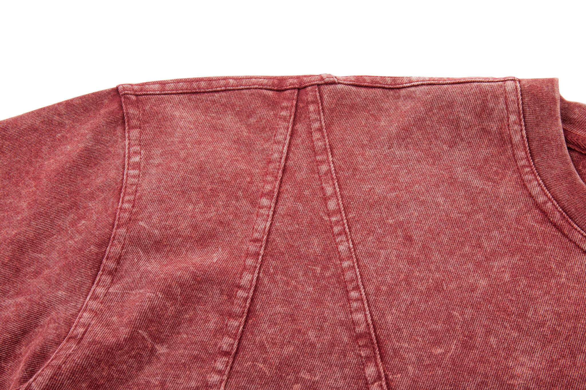 Asymmetrical Slice Tee - Oxblood - Image 11