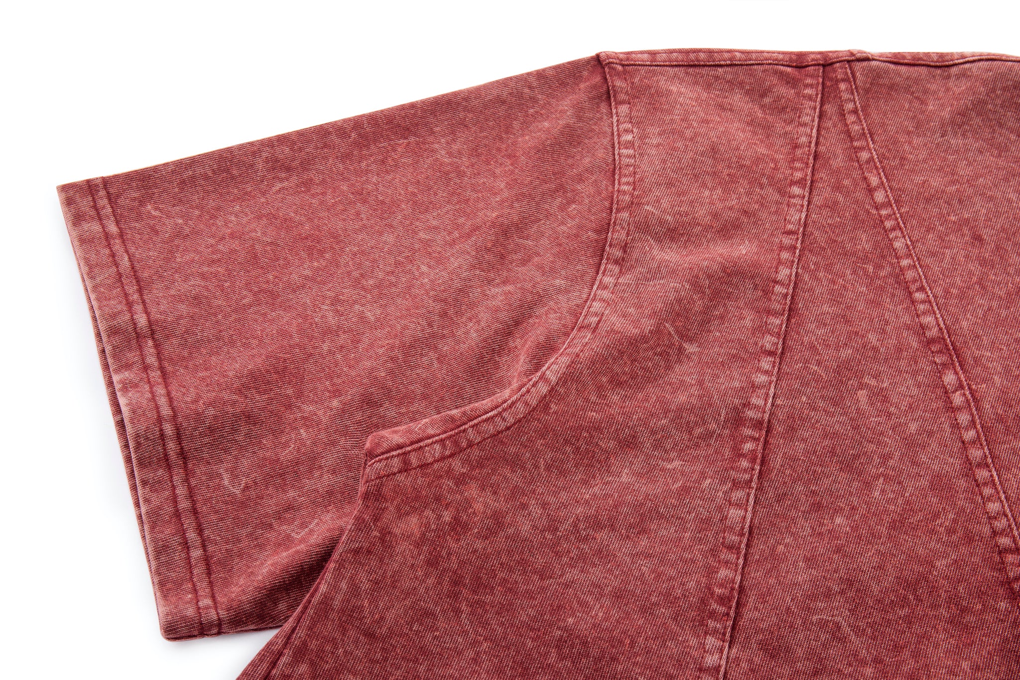 Asymmetrical Slice Tee - Oxblood - Image 12