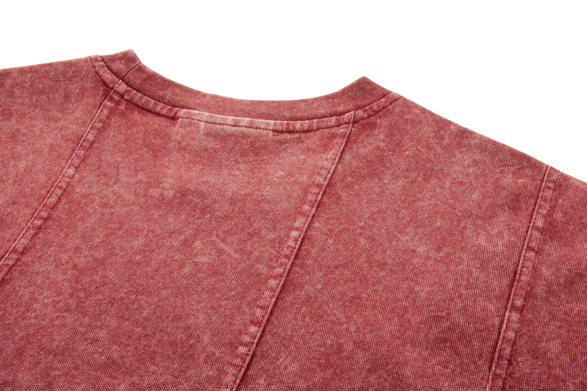 Asymmetrical Slice Tee - Oxblood - Image 13