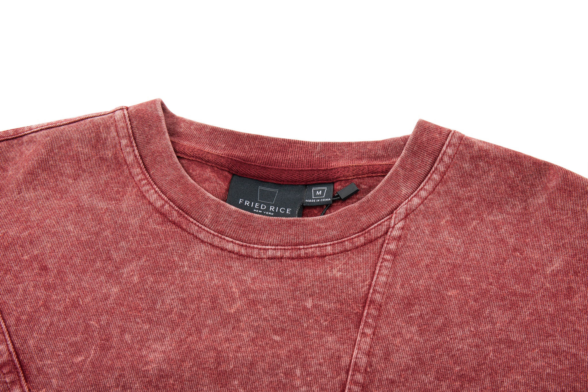 Asymmetrical Slice Tee - Oxblood - Image 8