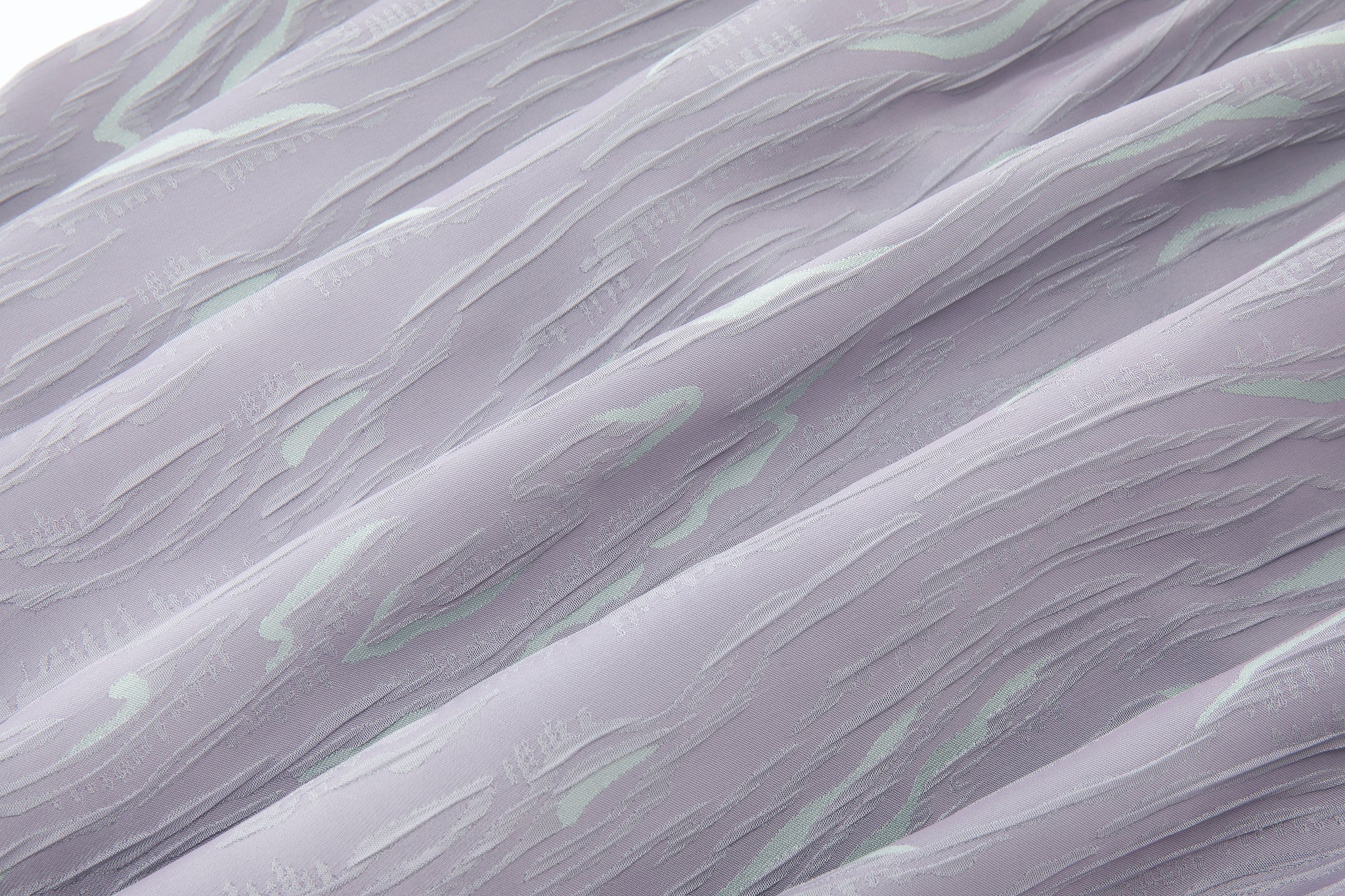 Reversible Summer Button Up – Short Sleeve, Lavender & Mint Woodgrain - Image 3