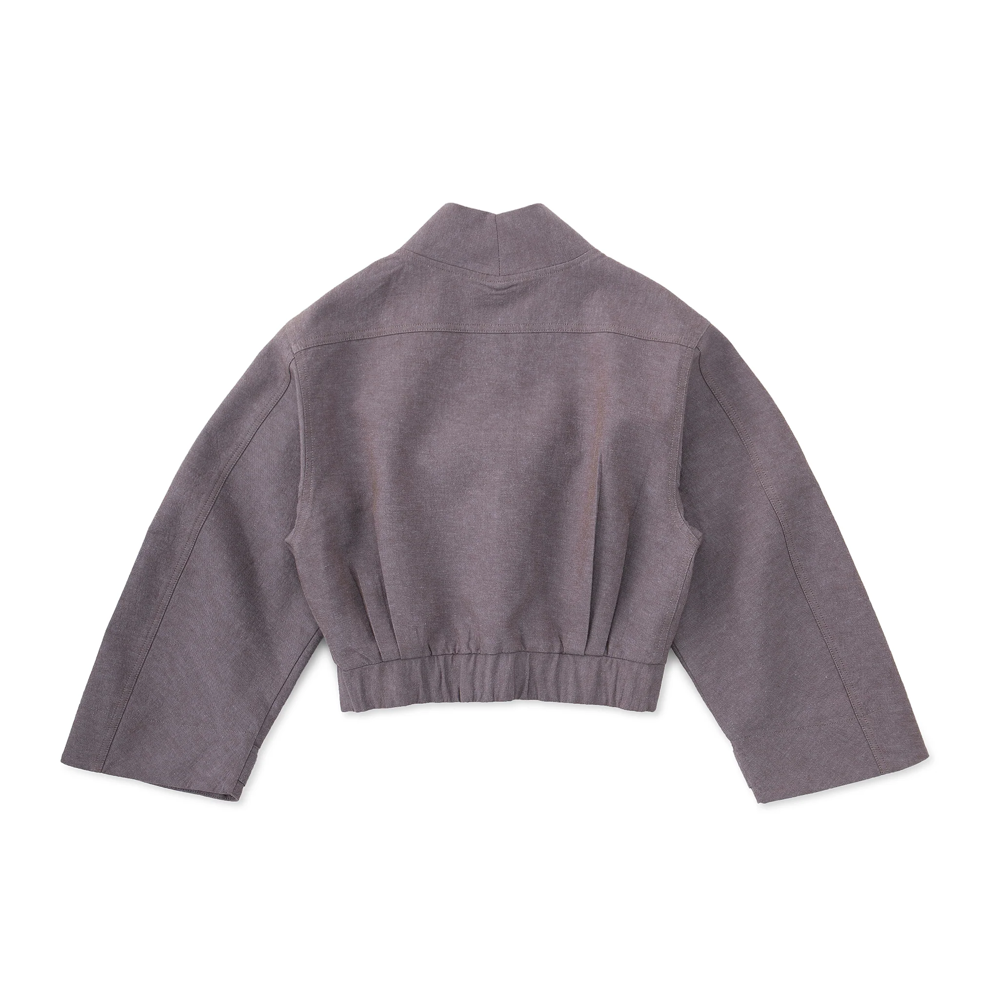 Haori-Inspired Bomber Jacket - Lilac - Image 2