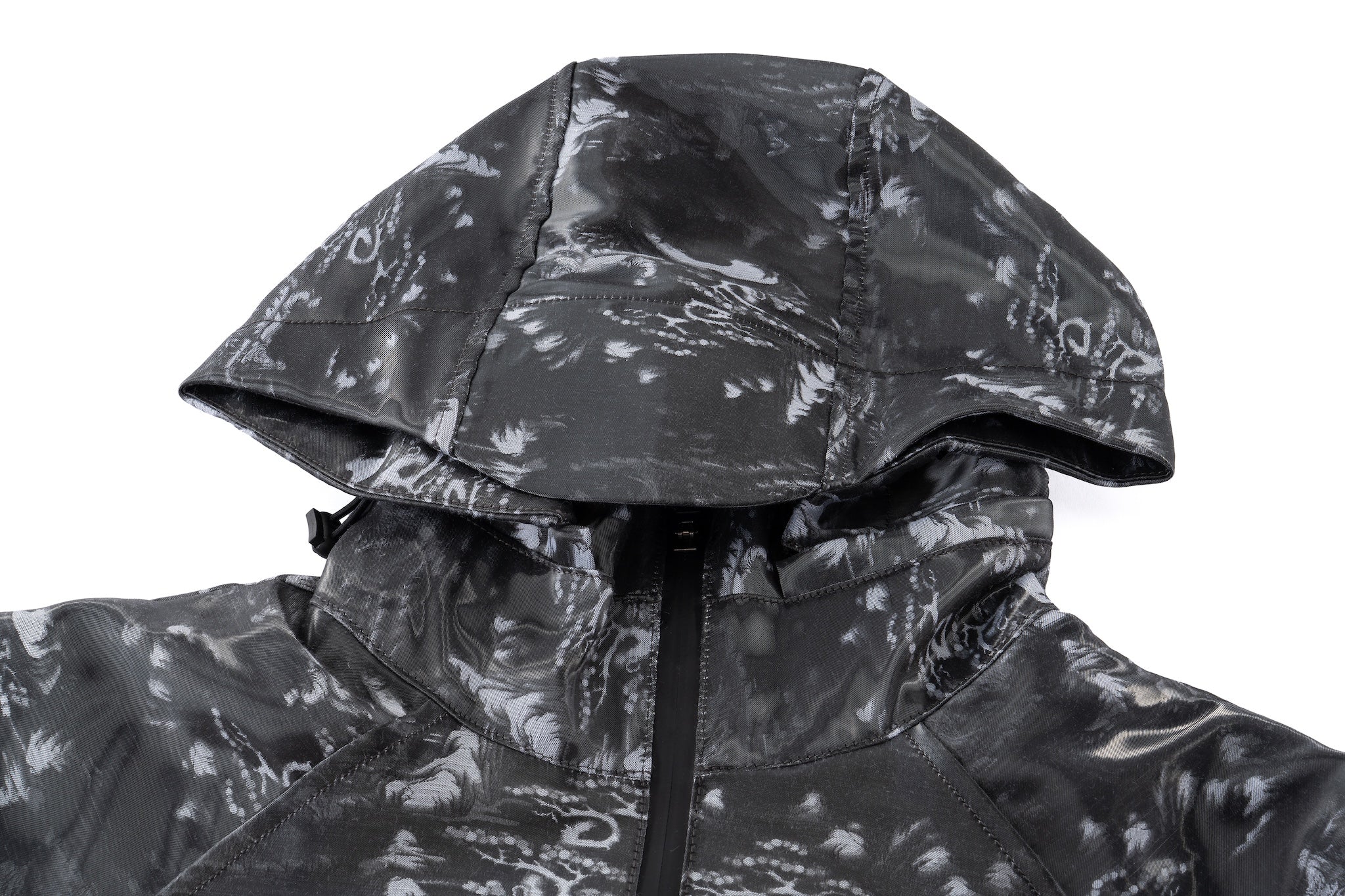 Hooded Technical Jacket - Glossy Ink Wash - Image 12