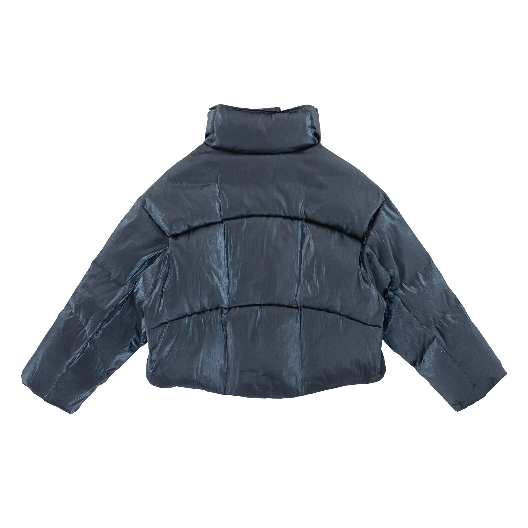 Iridescent Puffer Jacket – Midnight Blue - Image 10