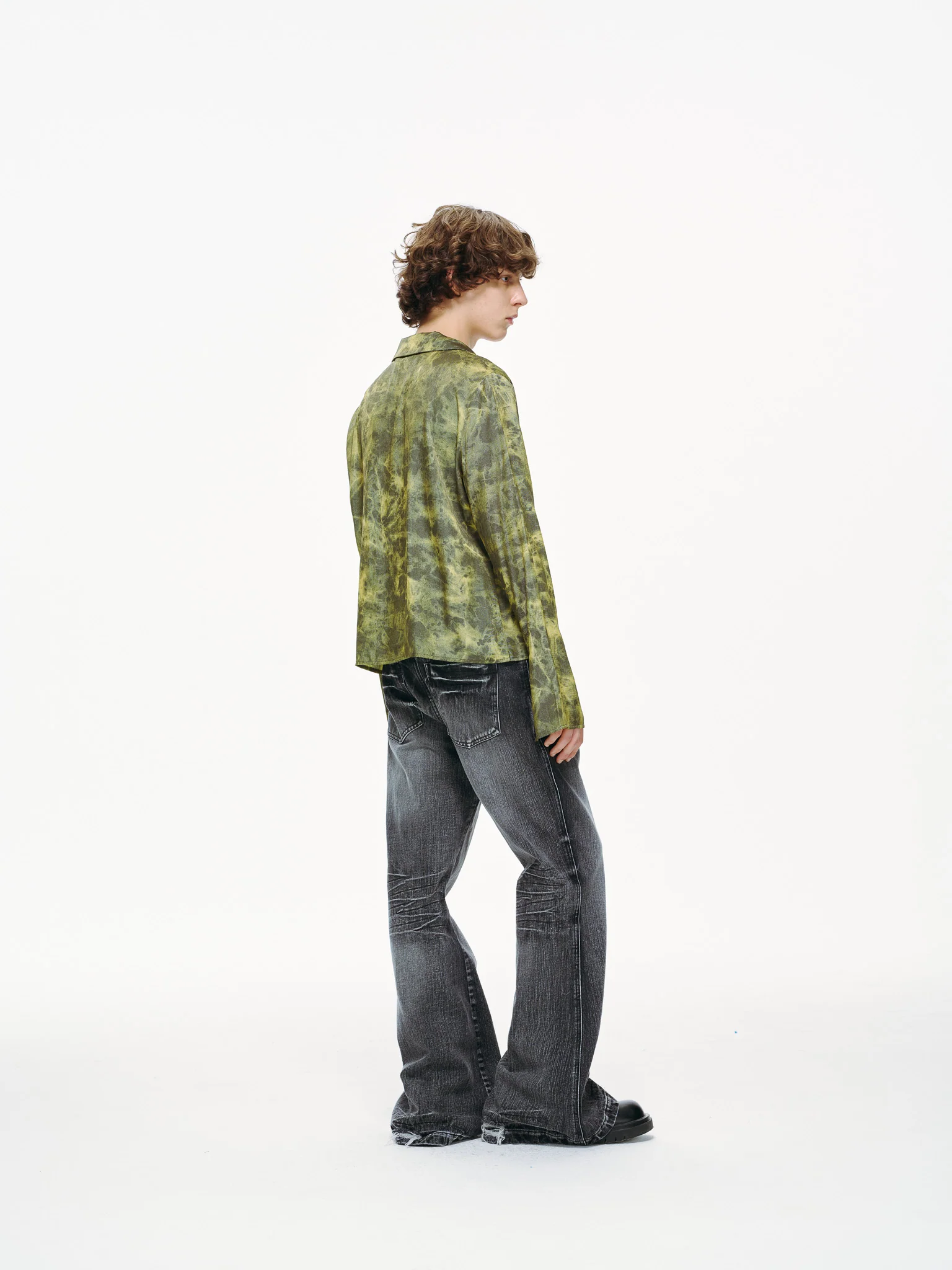 Kiri Tie Front Shirt – Acid Moss Tie-Dye - Image 7