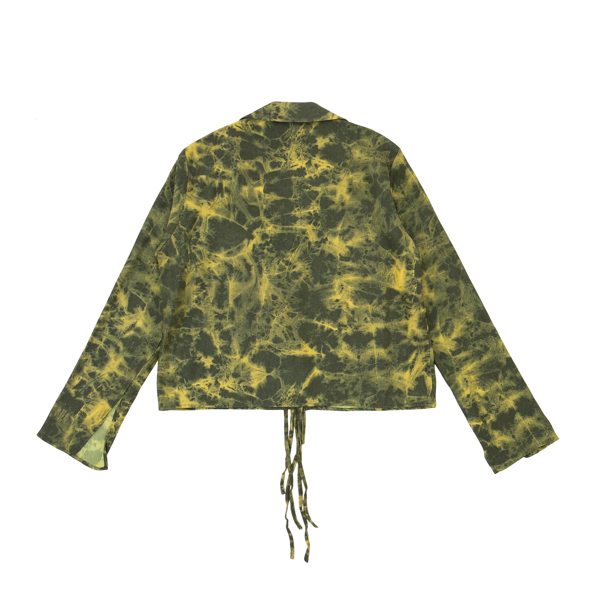 Kiri Tie Front Shirt – Acid Moss Tie-Dye - Image 9