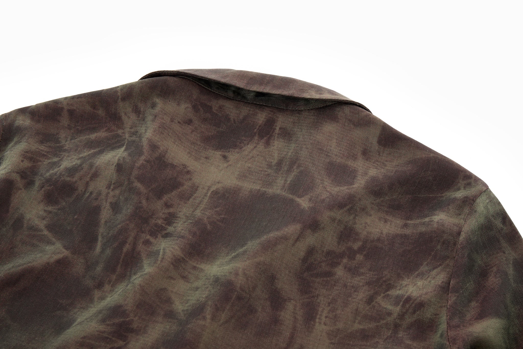 Kiri Tie Front Shirt - Rosewood, Olive Tie-Dye - Image 11