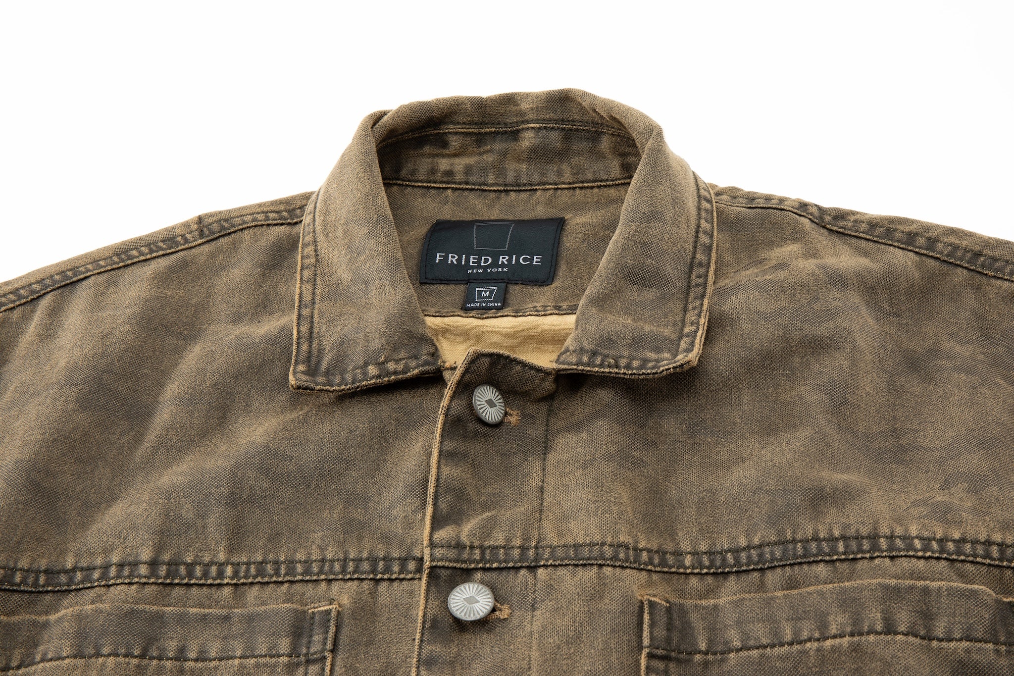 Kota Light Denim Motor Jacket – Subtle Washed Brown Camo - Image 11