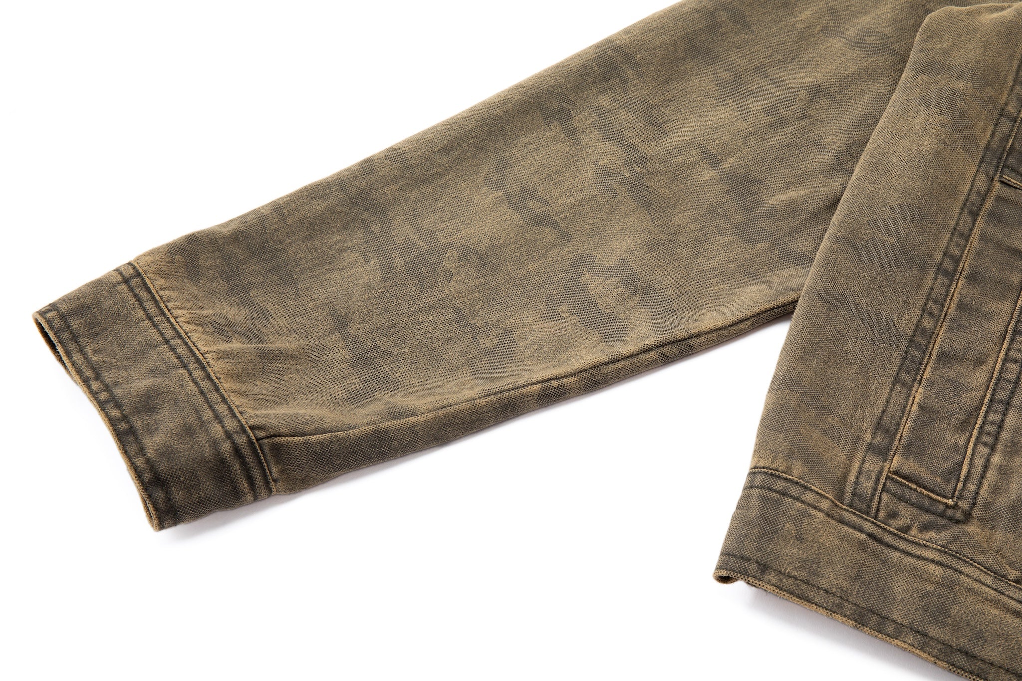 Kota Light Denim Motor Jacket – Subtle Washed Brown Camo - Image 18