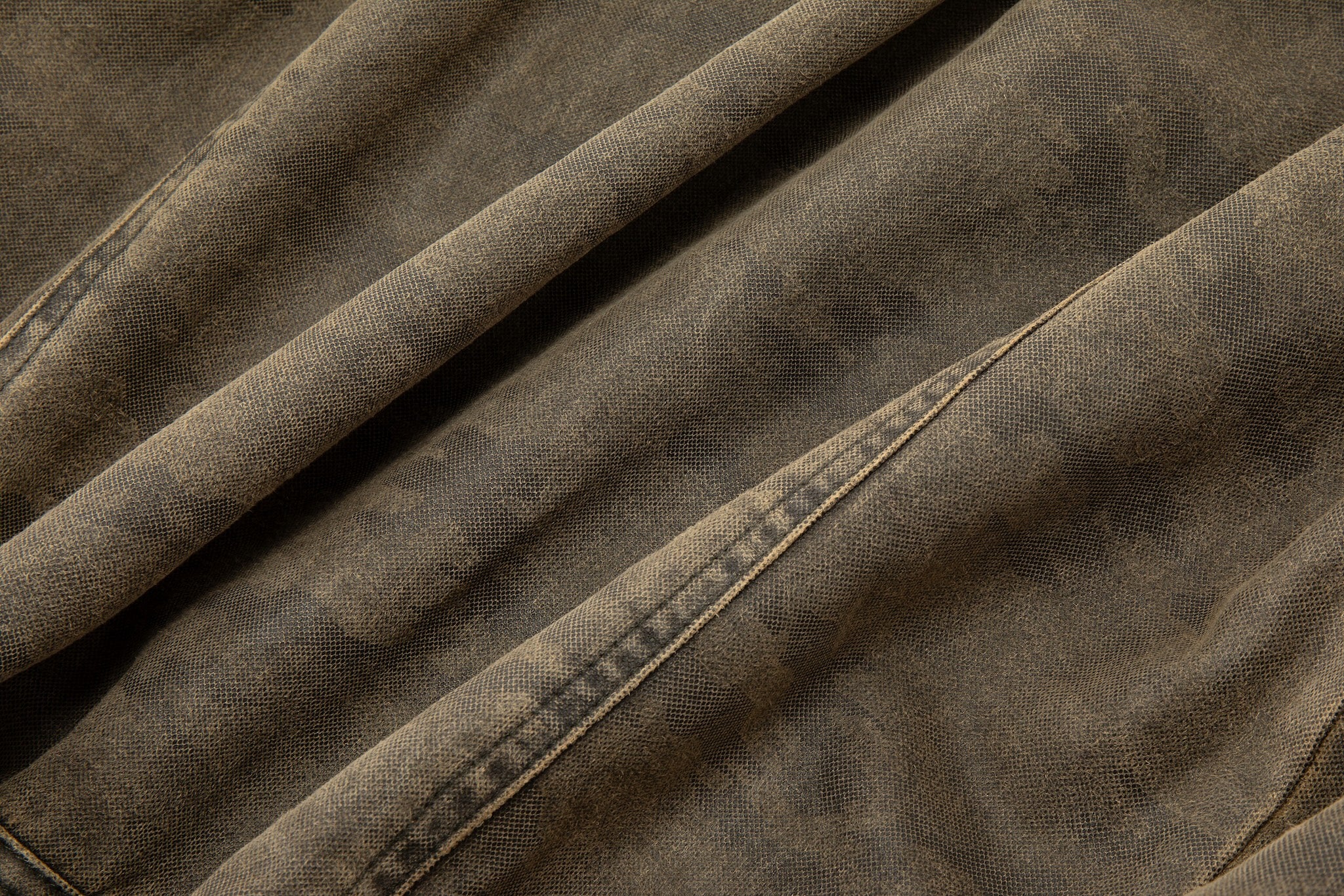 Kota Light Denim Motor Jacket – Subtle Washed Brown Camo - Image 19