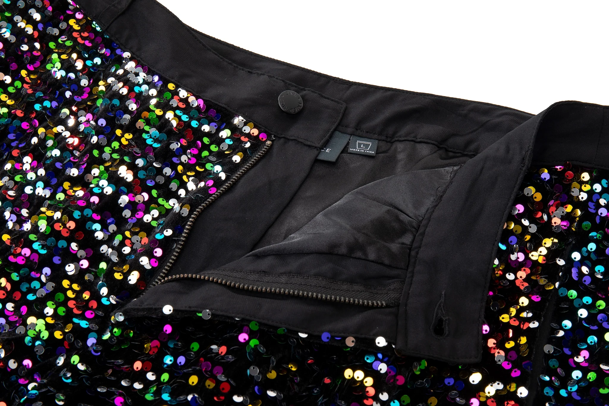 Midnight Spectrum Sequin Long Shorts - Image 22
