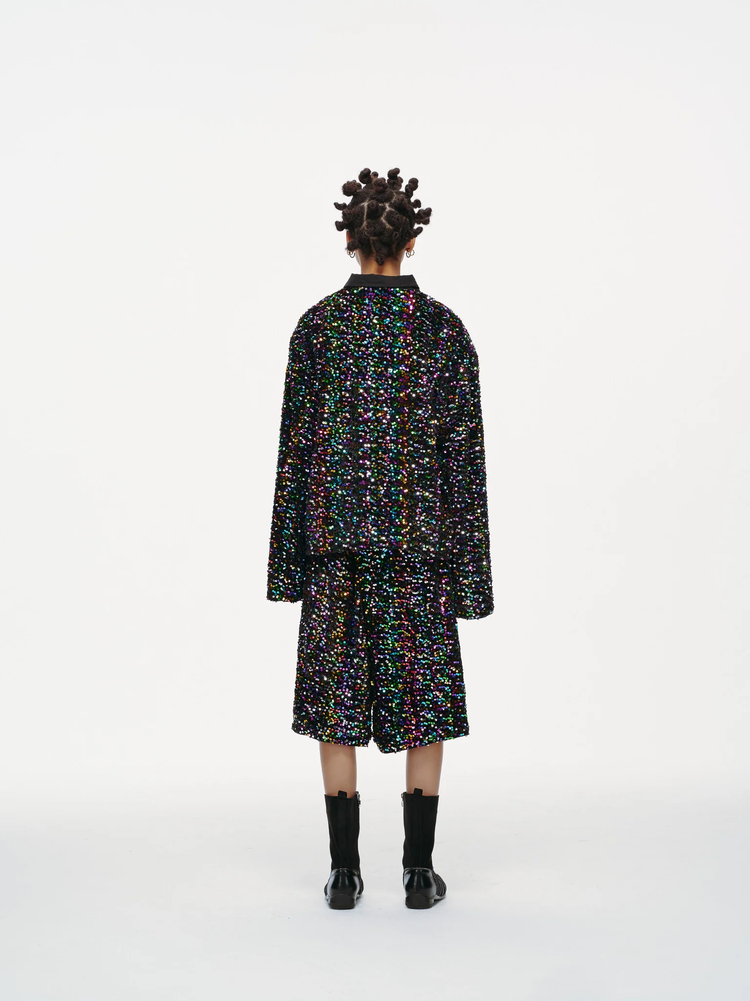 Midnight Spectrum Sequin Shirt - Image 11