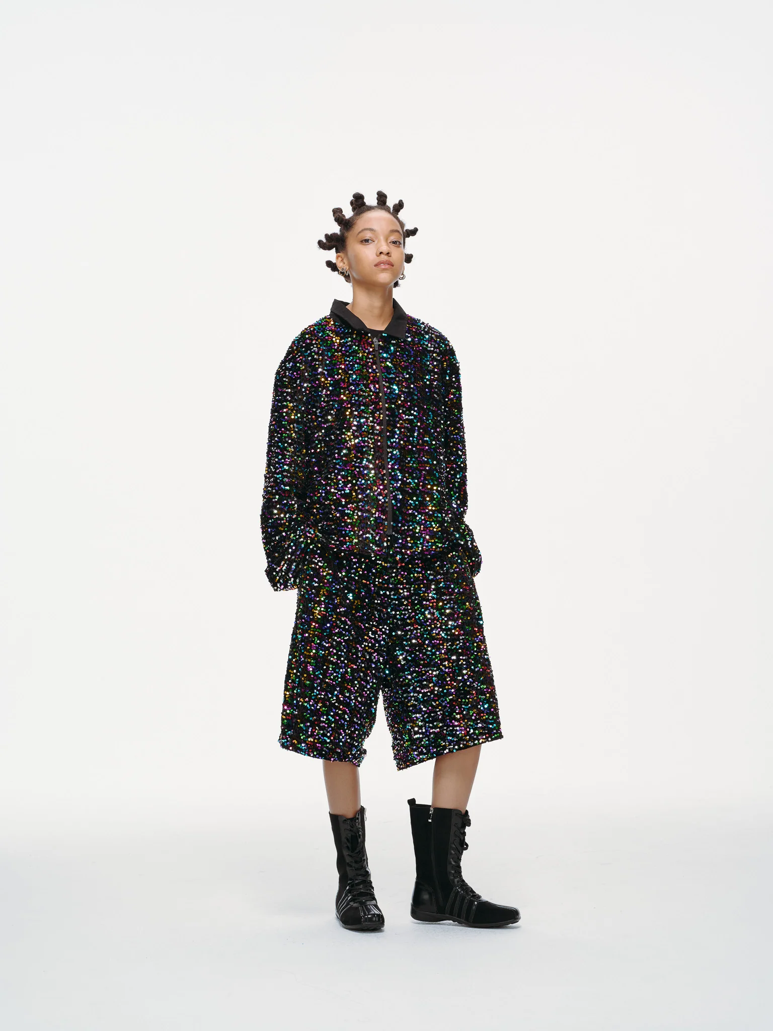 Midnight Spectrum Sequin Shirt - Image 12