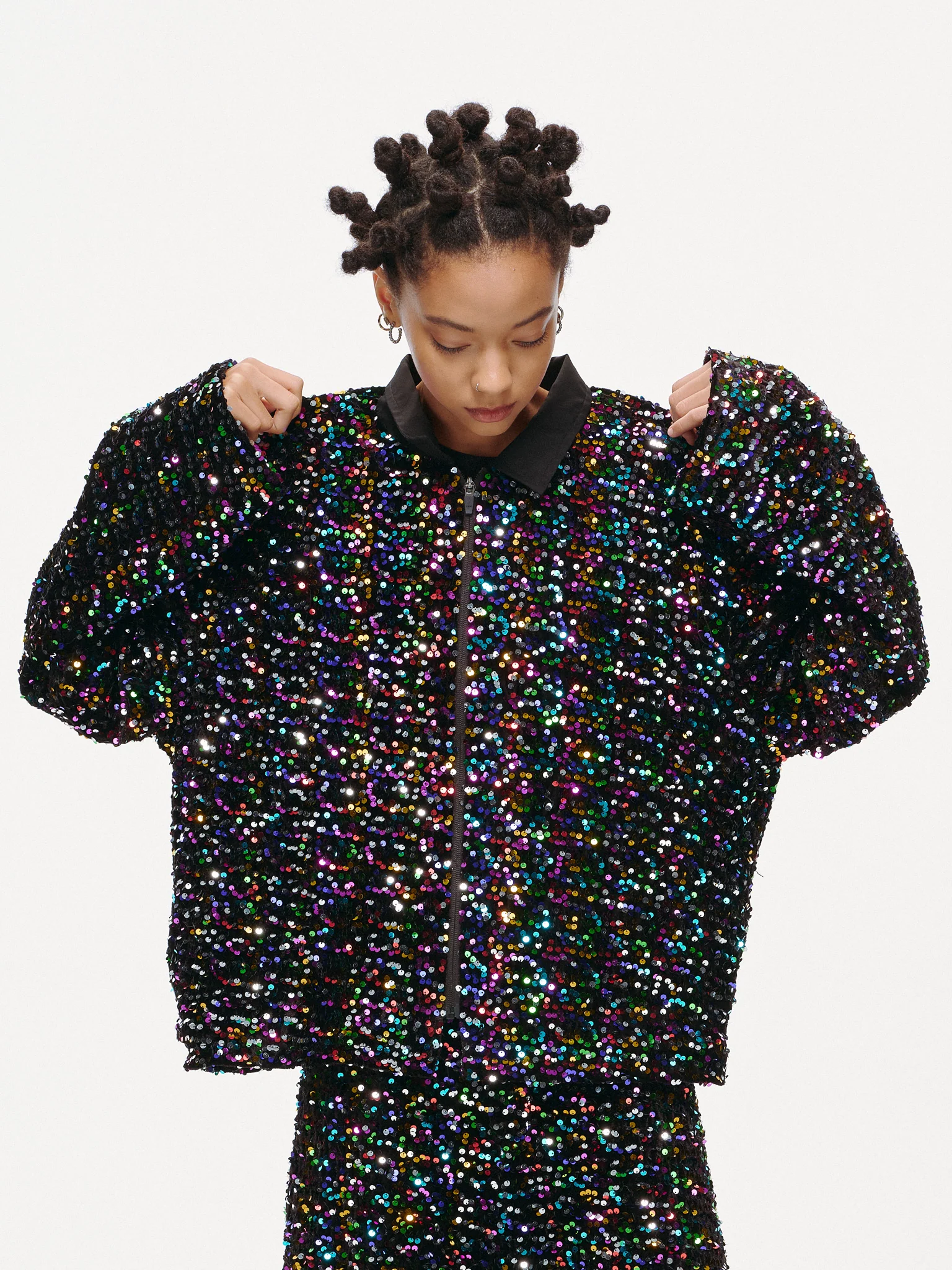 Midnight Spectrum Sequin Shirt - Image 13