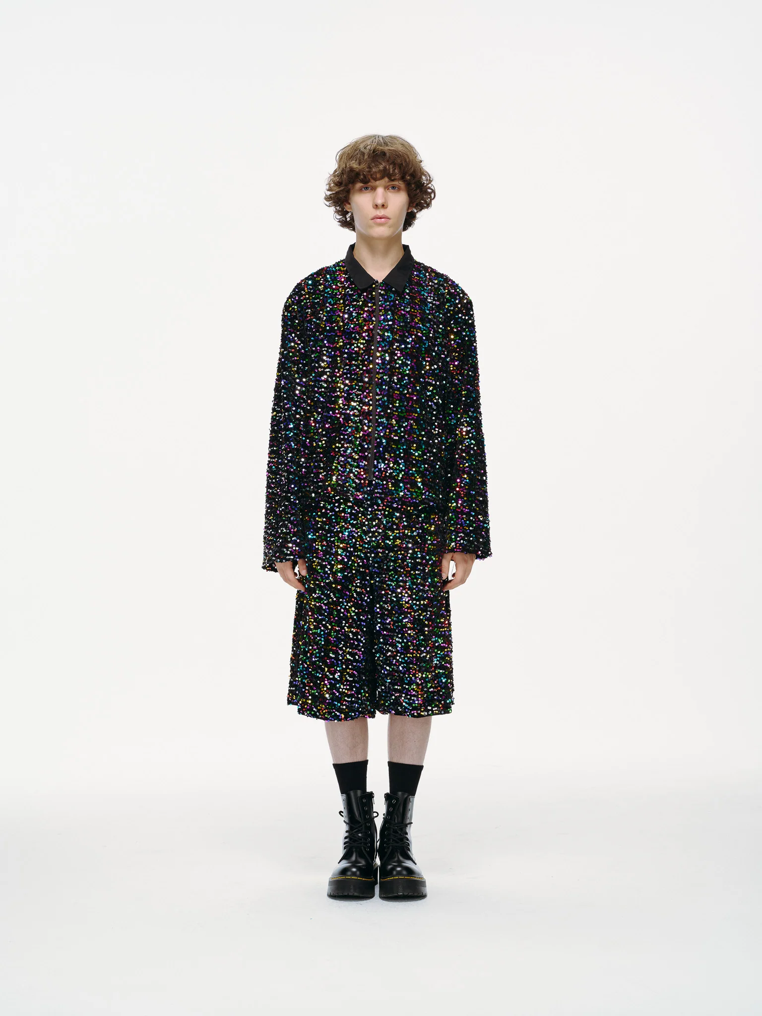 Midnight Spectrum Sequin Shirt - Image 3