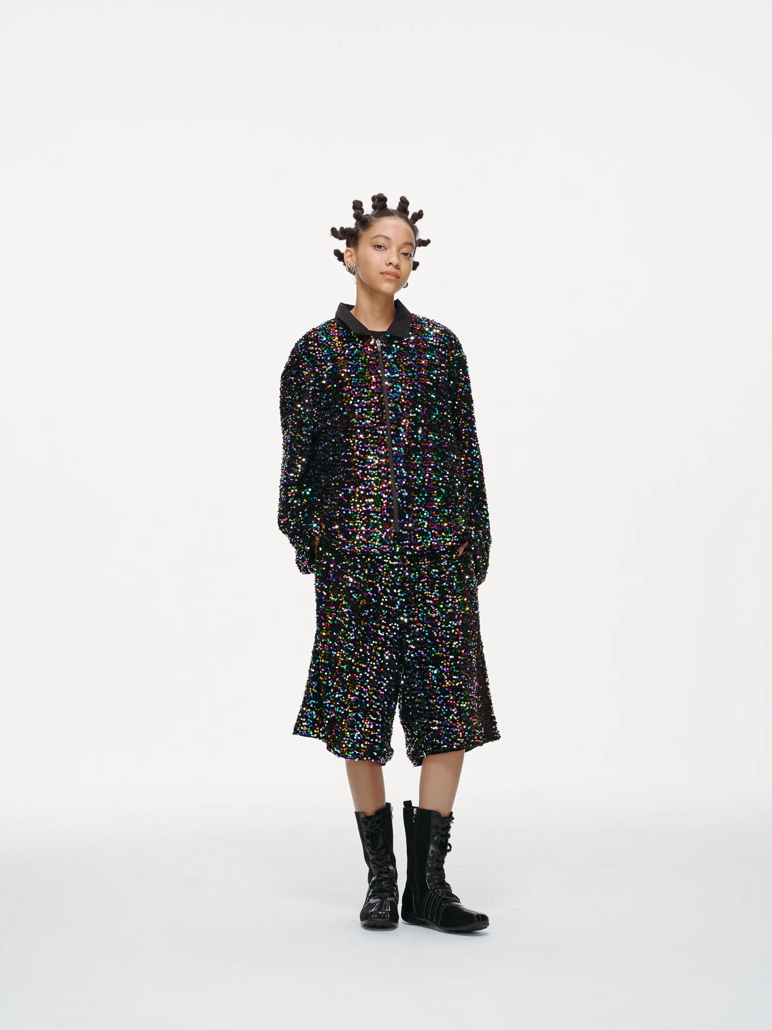 Midnight Spectrum Sequin Shirt - Image 4