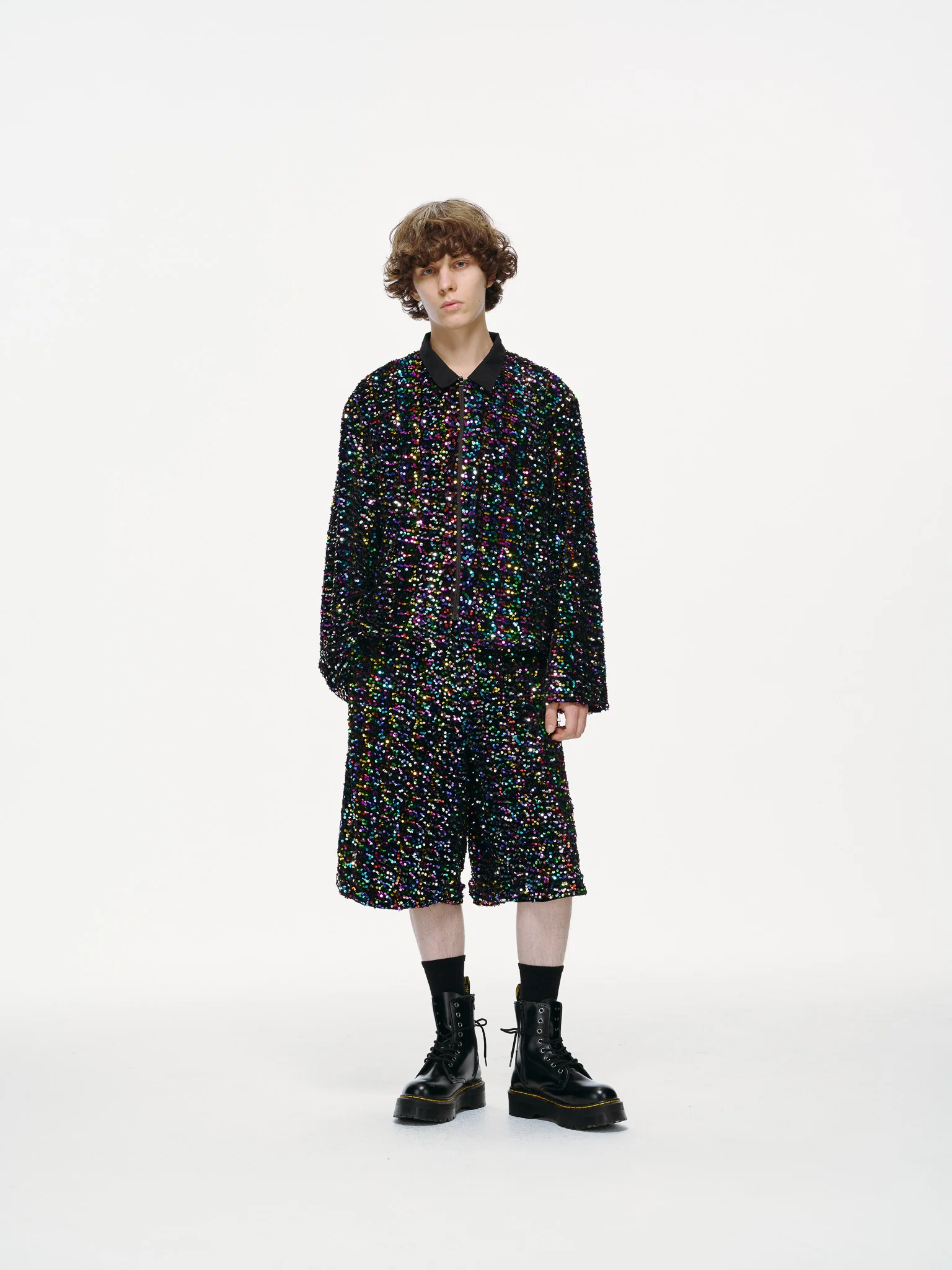 Midnight Spectrum Sequin Shirt - Image 5