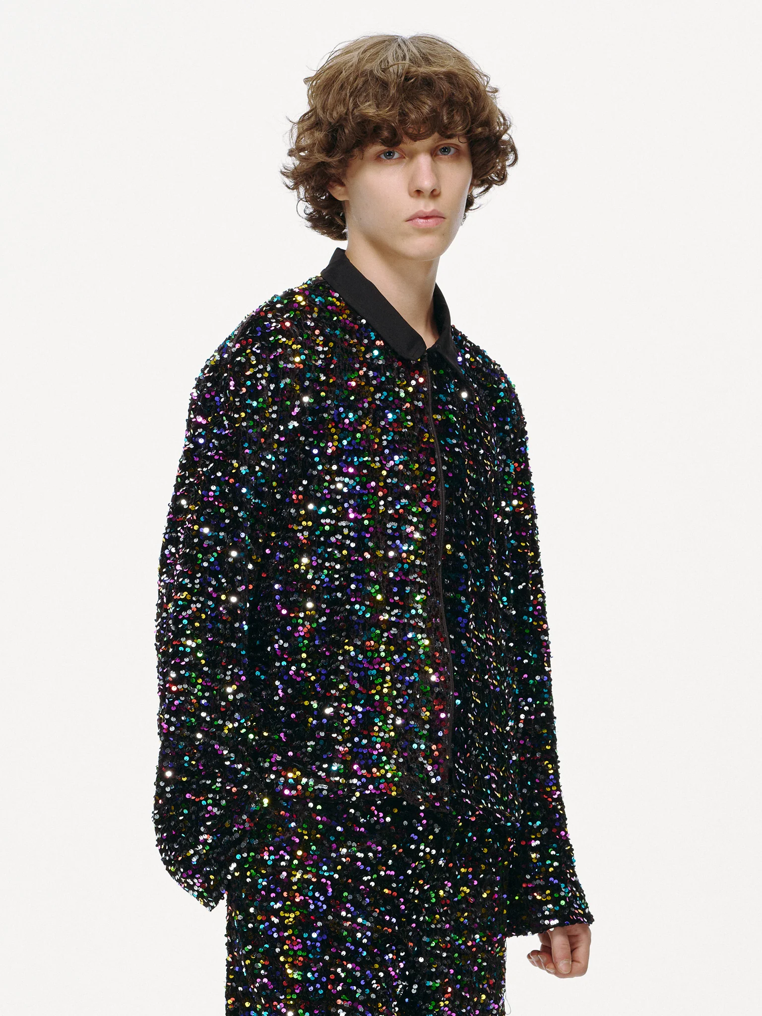 Midnight Spectrum Sequin Shirt - Image 8